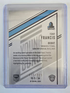NRL 2025 Elite | Young Guns White | #YG11 | Tony Francis | #115/221 | Titans