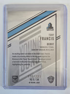 NRL 2025 Elite | Young Guns White | #YG11 | Tony Francis | #170/221 | Titans
