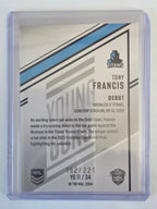 NRL 2025 Elite | Young Guns White | #YG11 | Tony Francis | #182/221 | Titans