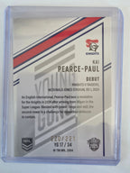 NRL 2025 Elite | Young Guns White | #YG17 | Kai Pearce-Paul | #220/221 | Knights
