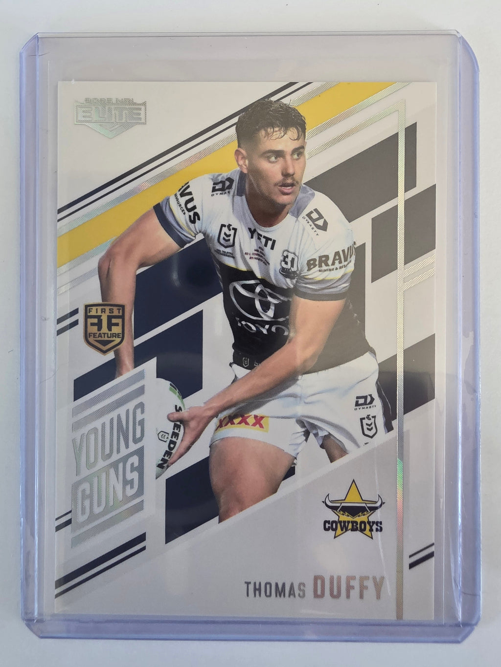 NRL 2025 Elite | Young Guns White | #YG19 | Thomas Duffy | #123/221 | Cowboys