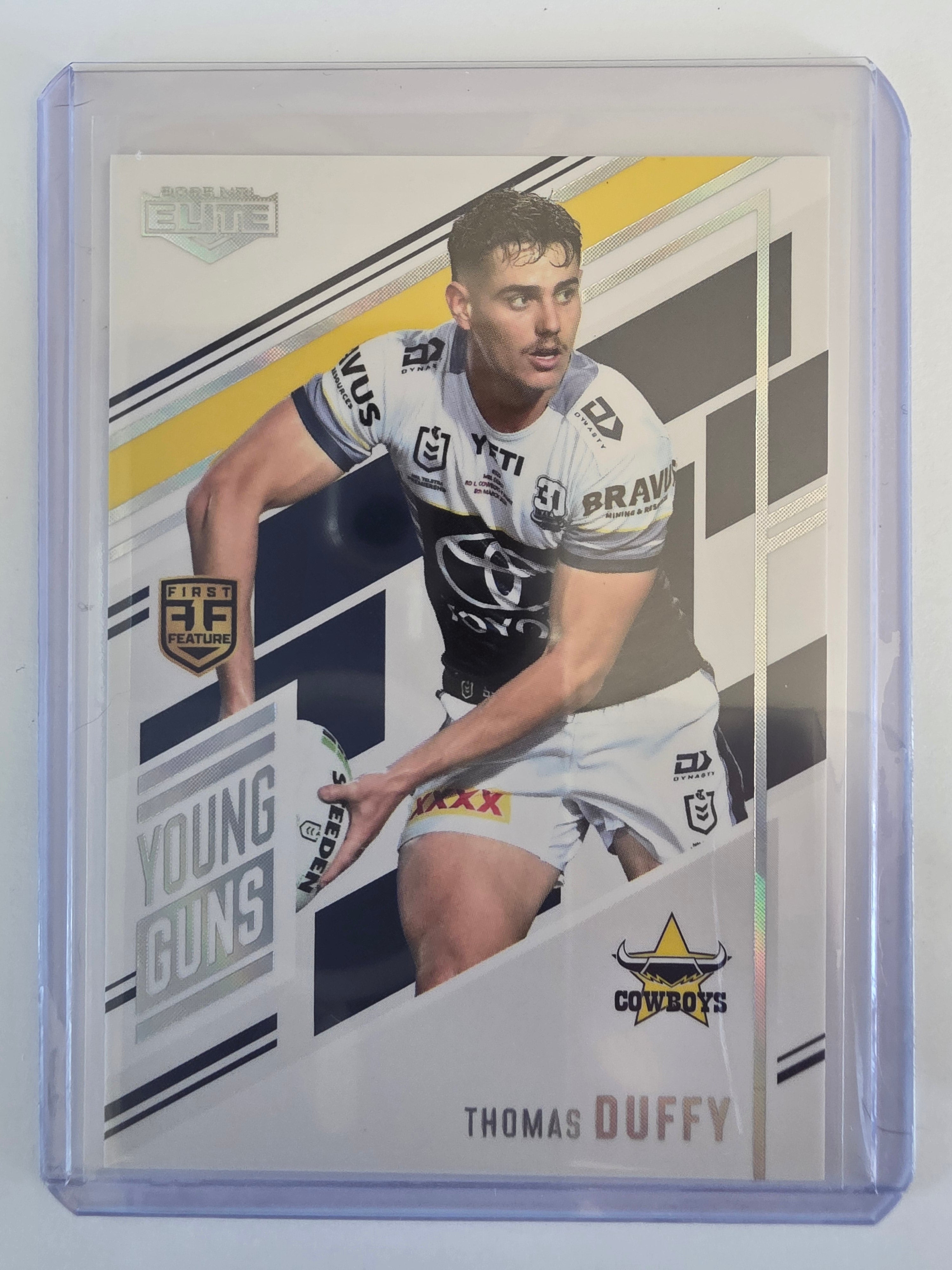 NRL 2025 Elite | Young Guns White | #YG19 | Thomas Duffy | #123/221 | Cowboys