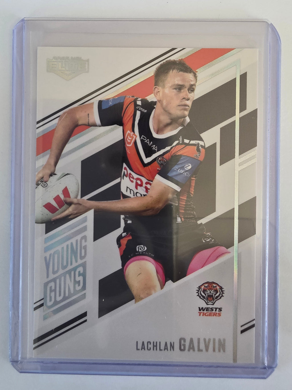 NRL 2025 Elite | Young Guns White | #YG33 | Lachlan Galvin | #045/221 | Tigers