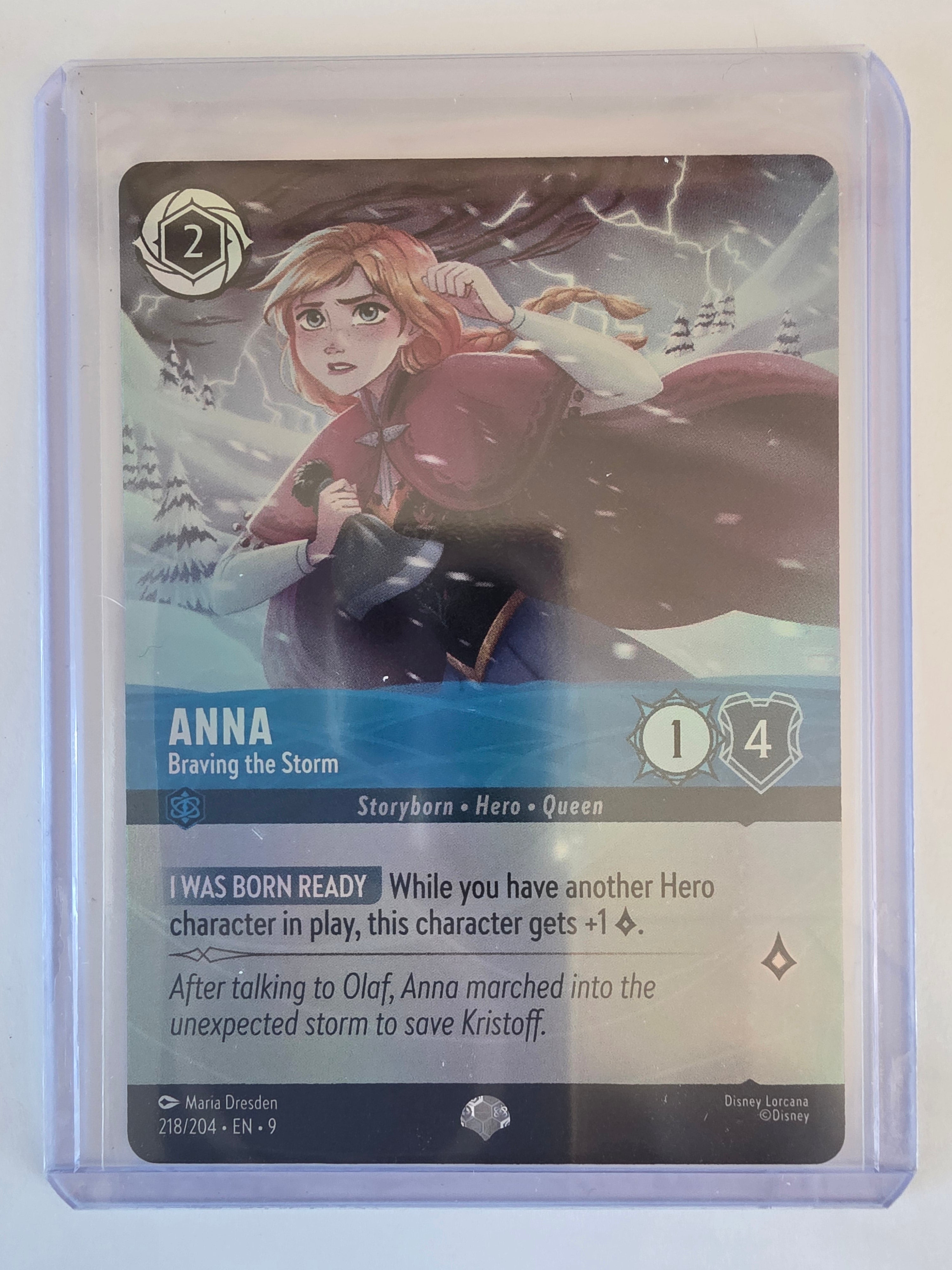 Disney Lorcana | Set 9 Fabled | 218/204 | Anna - Braving the Storm | Epic