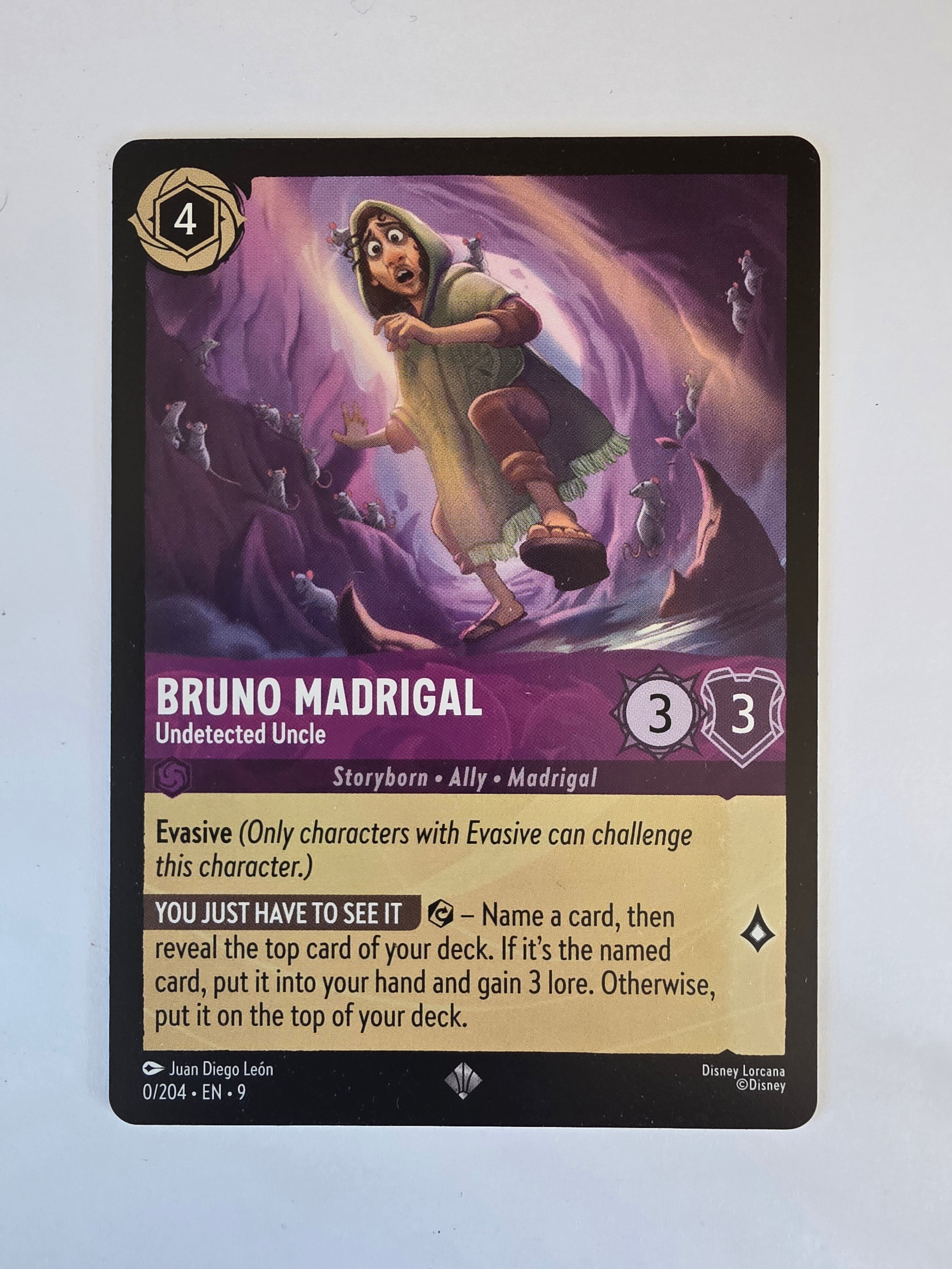 Disney Lorcana |Set 9 Fabled | 0/204 |Bruno Madrigal-Undetected Uncle|Super Rare
