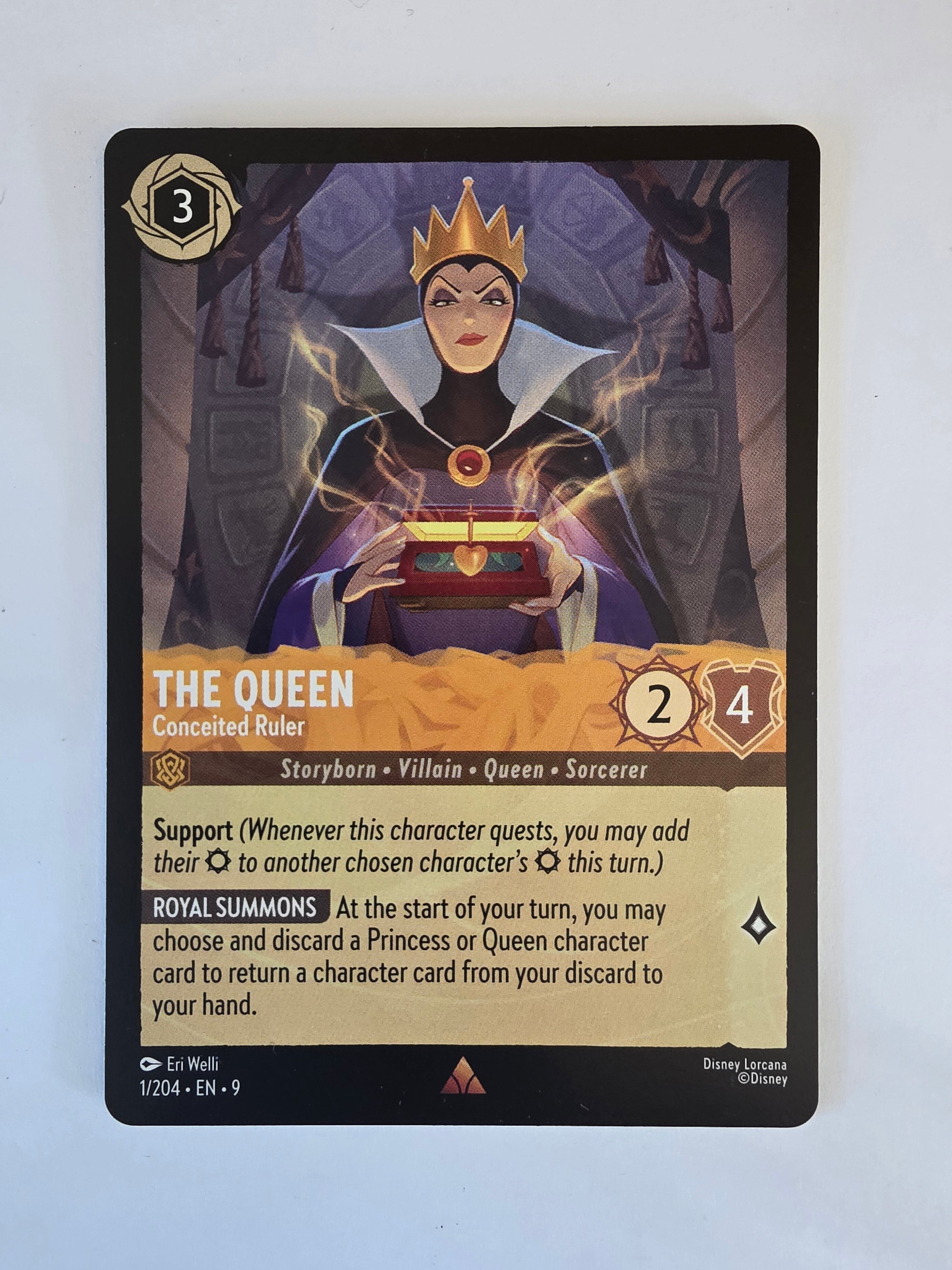 Disney Lorcana | Set 9 Fabled | 1/204 | The Queen - Conceited Ruler | Rare