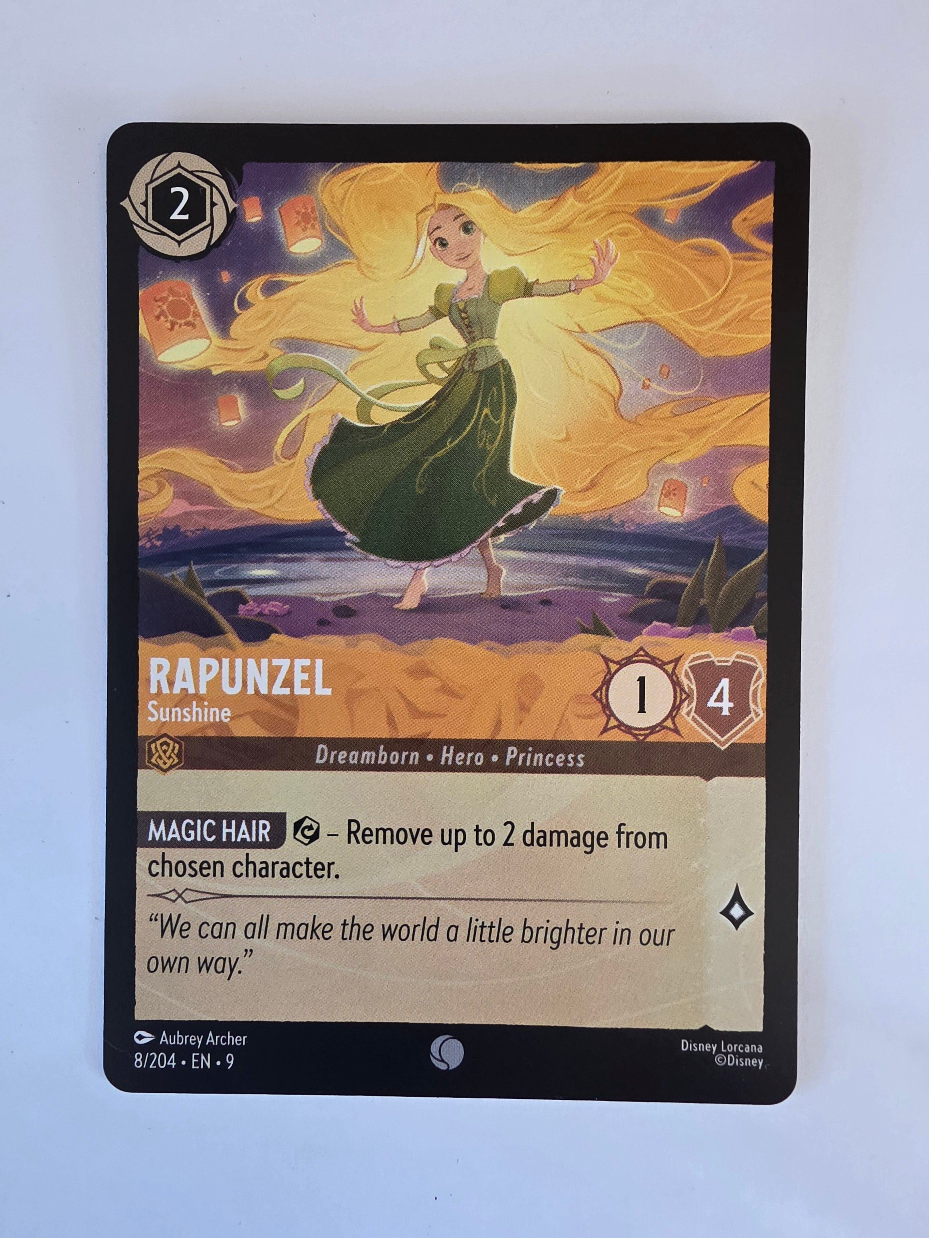 Disney Lorcana | Set 9 Fabled | 8/204 | Rapunzel - Sunshine | Common