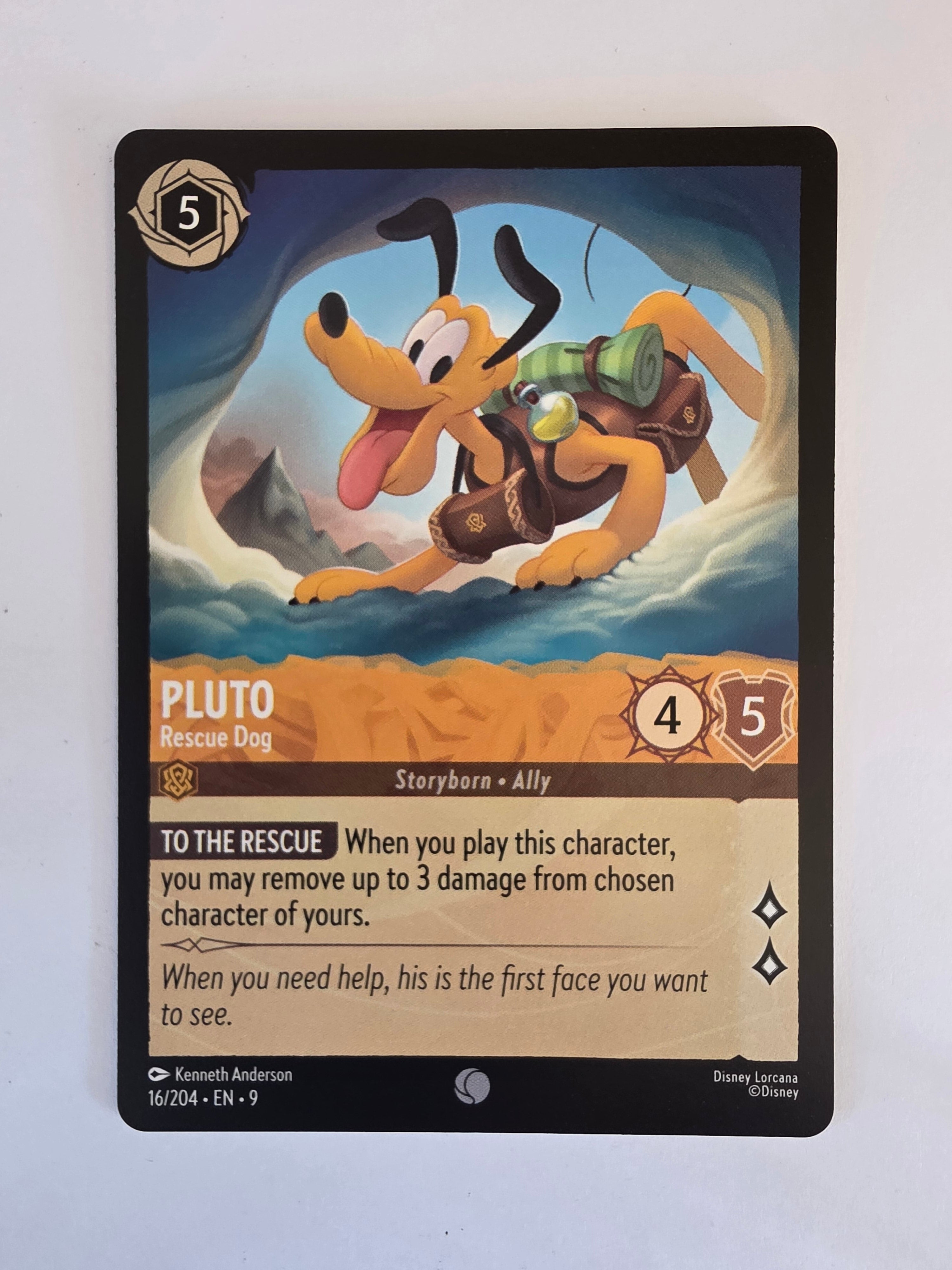 Disney Lorcana | Set 9 Fabled | 16/204 | Pluto - Rescue Dog | Common