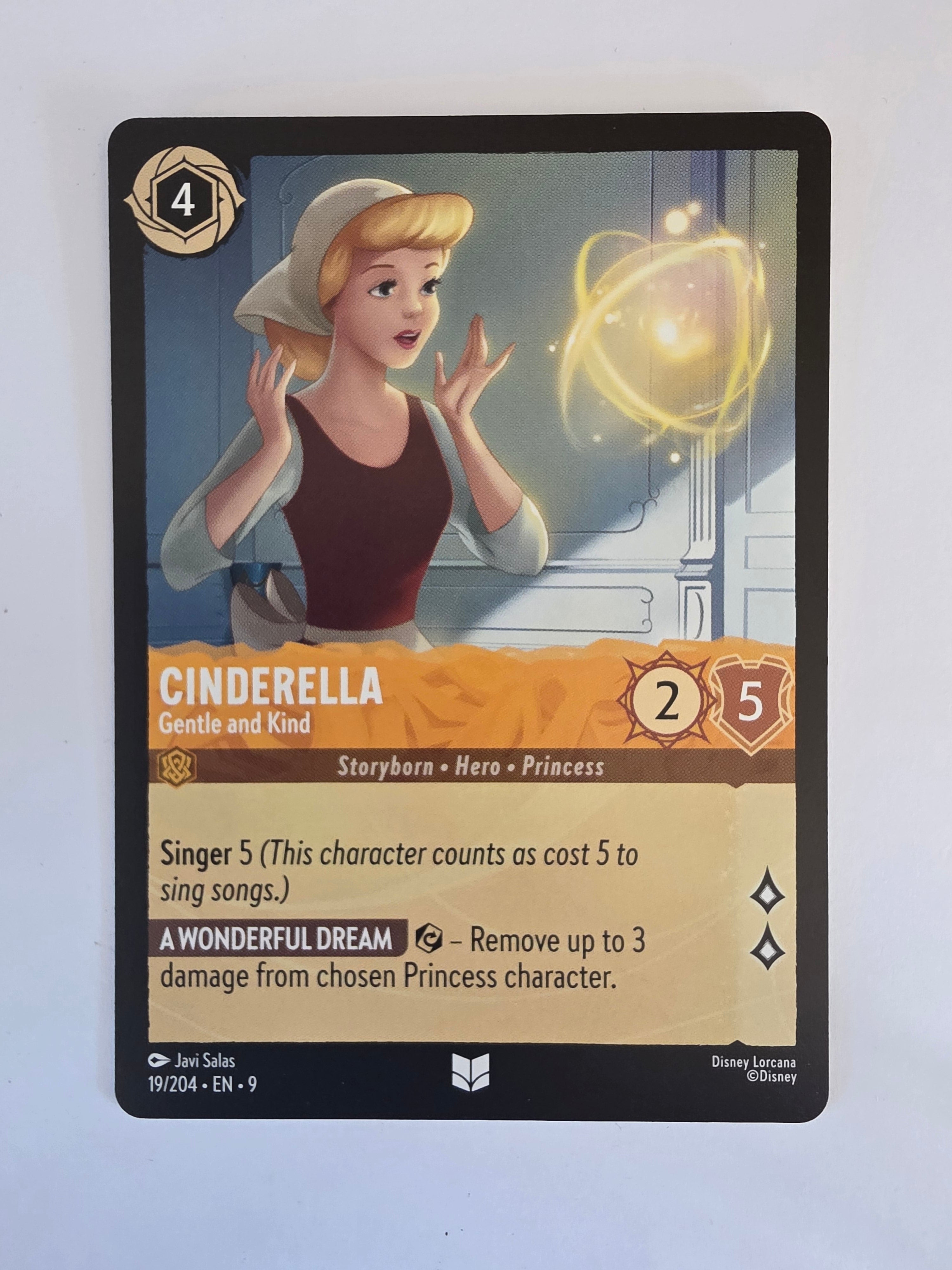 Disney Lorcana | Set 9 Fabled | 19/204 | Cinderella - Gentle and Kind | Uncommon
