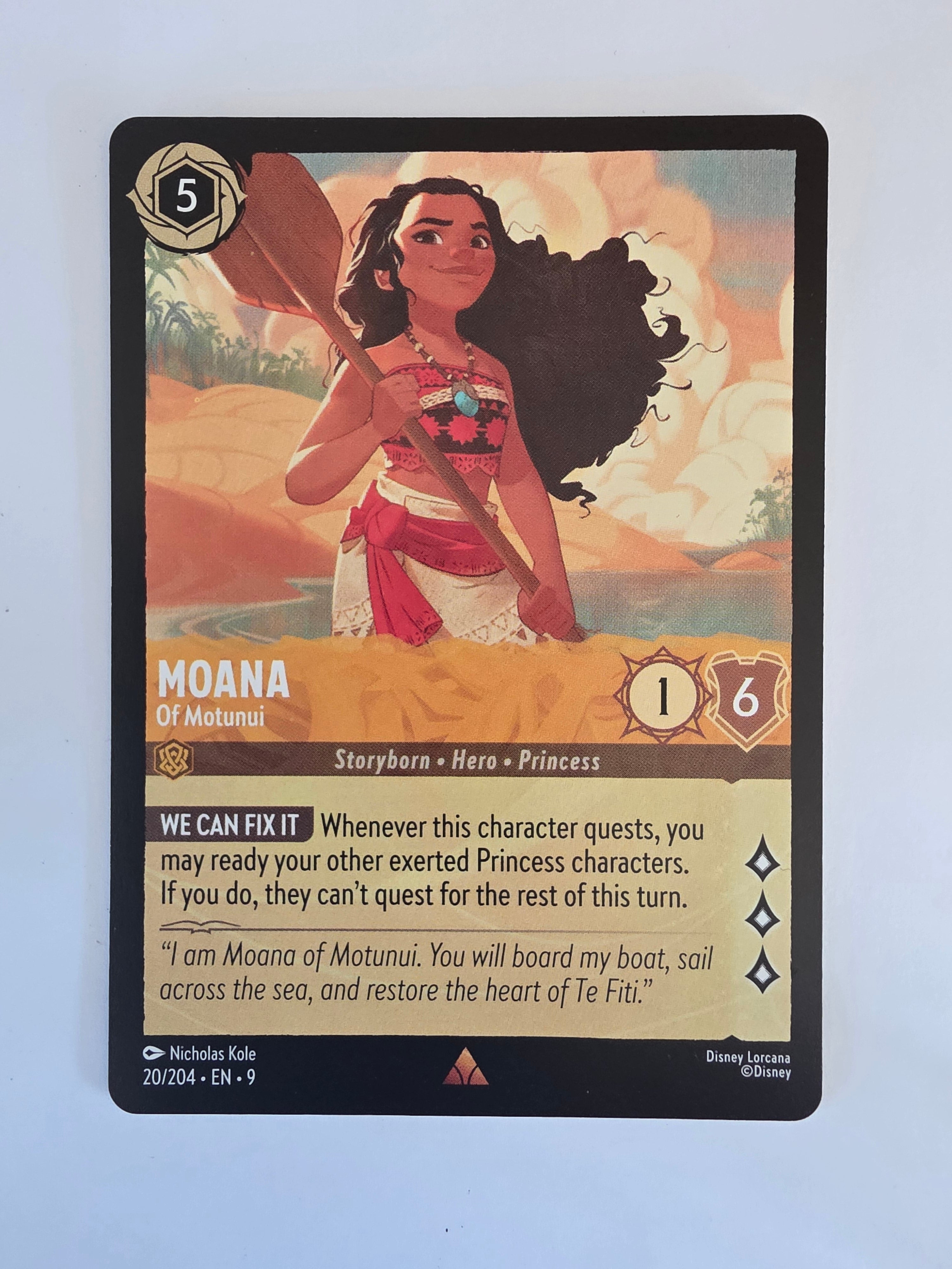 Disney Lorcana | Set 9 Fabled | 20/204 | Moana - Of Motunui | Rare