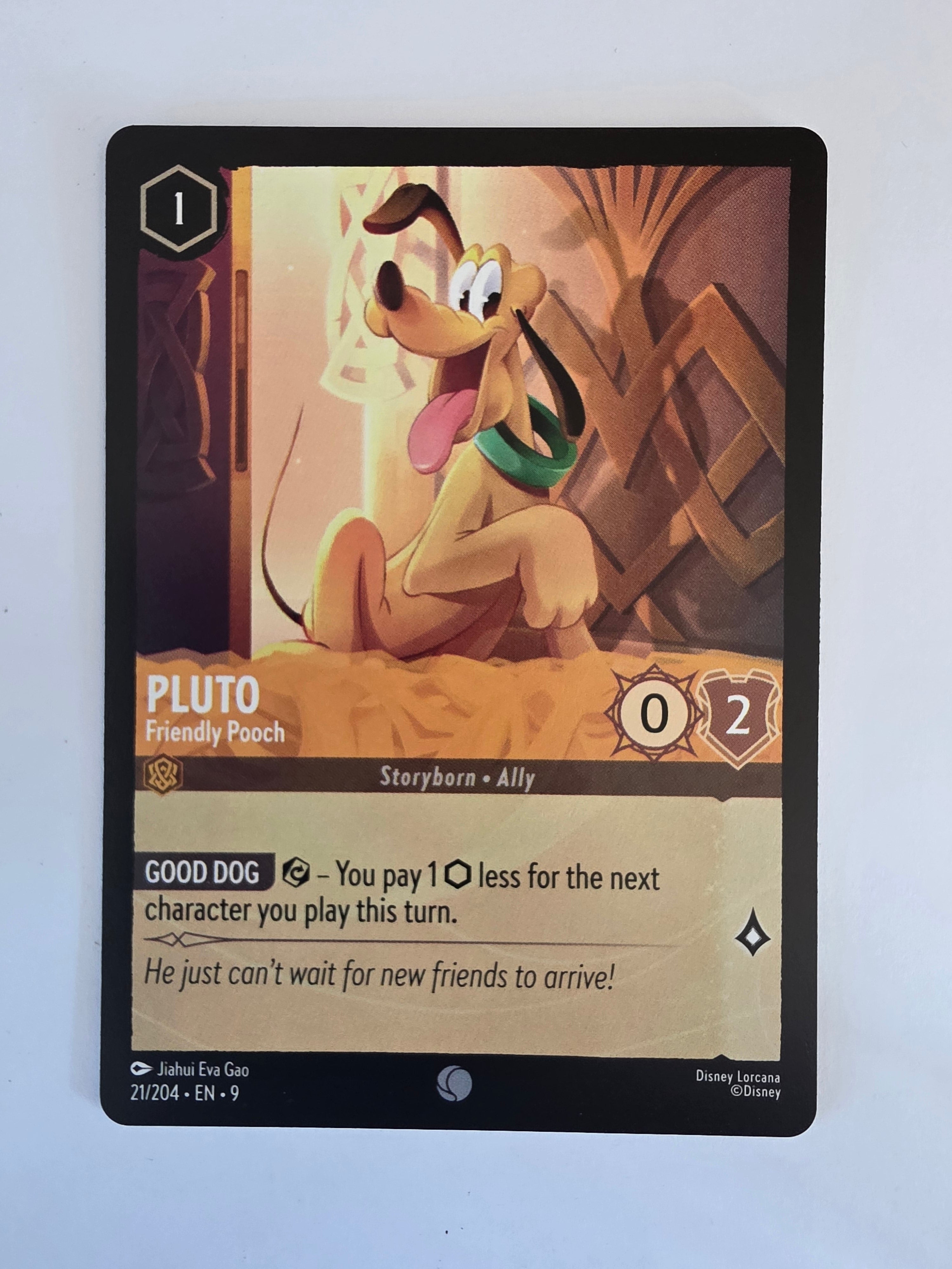 Disney Lorcana | Set 9 Fabled | 21/204 | Pluto - Friendly Pooch | Common