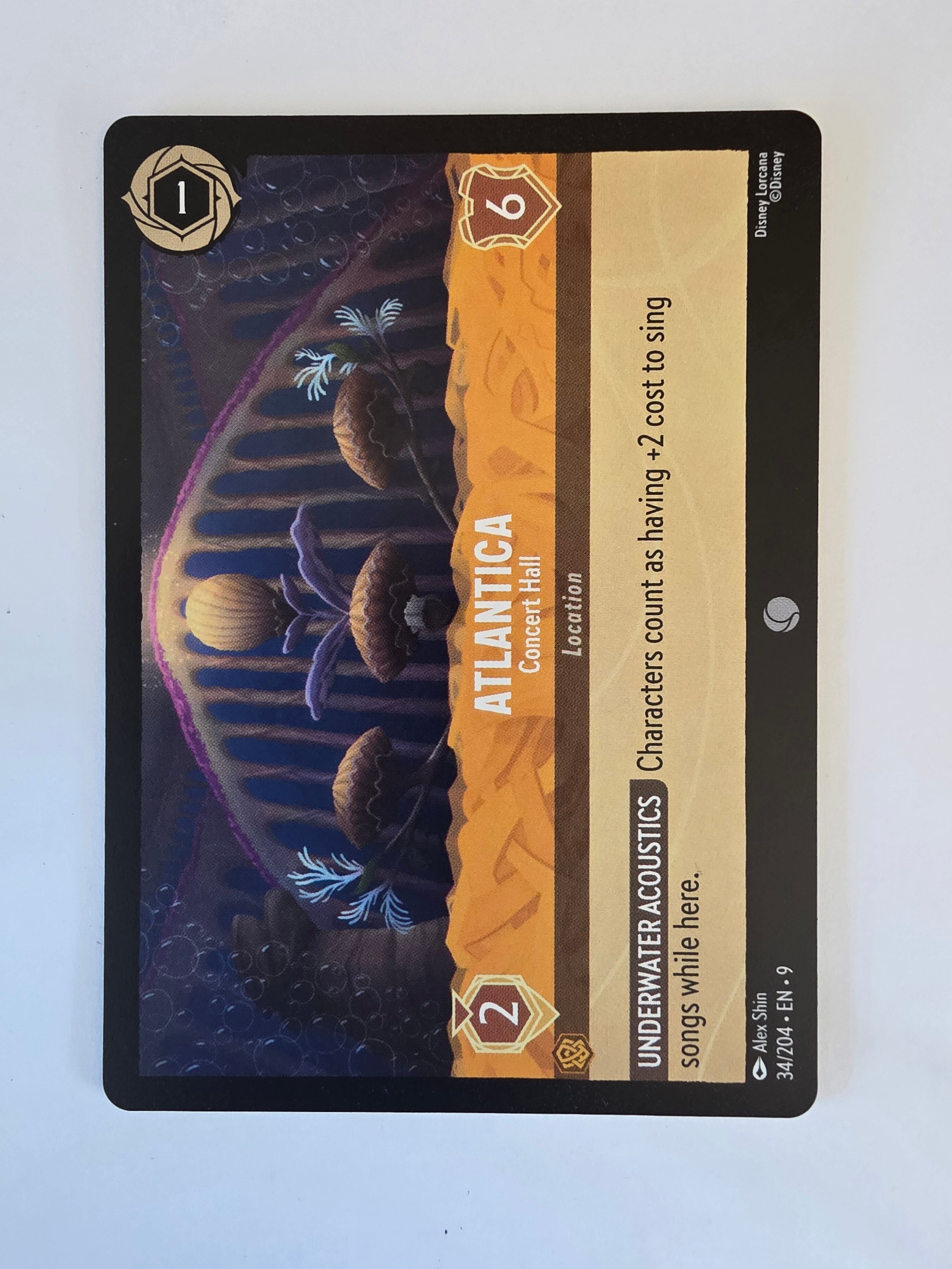 Disney Lorcana | Set 9 Fabled | 34/204 | Atlantica - Concert Hall | Common