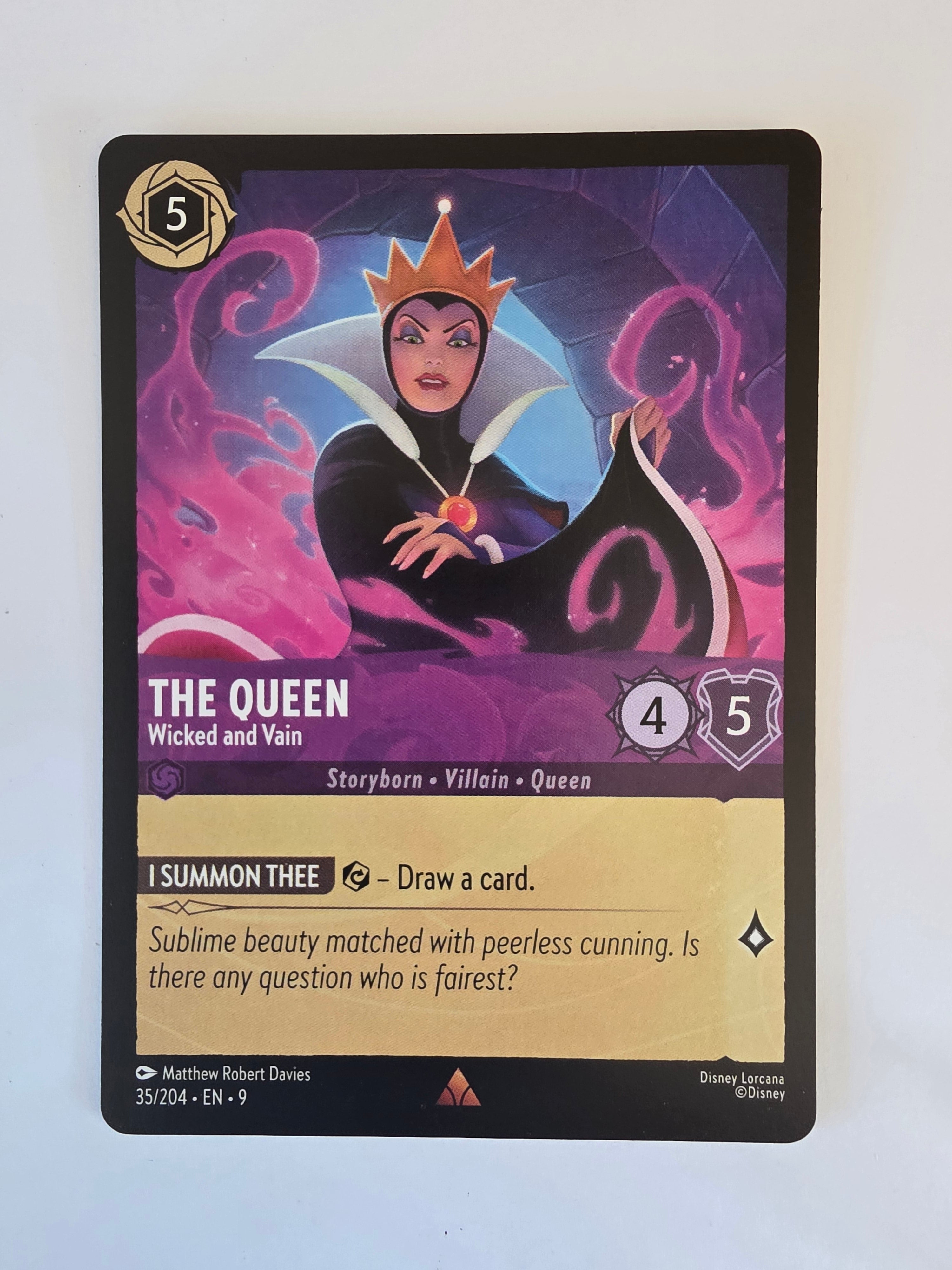 Disney Lorcana | Set 9 Fabled | 35/204 | The Queen - Wicked and Vain | Rare