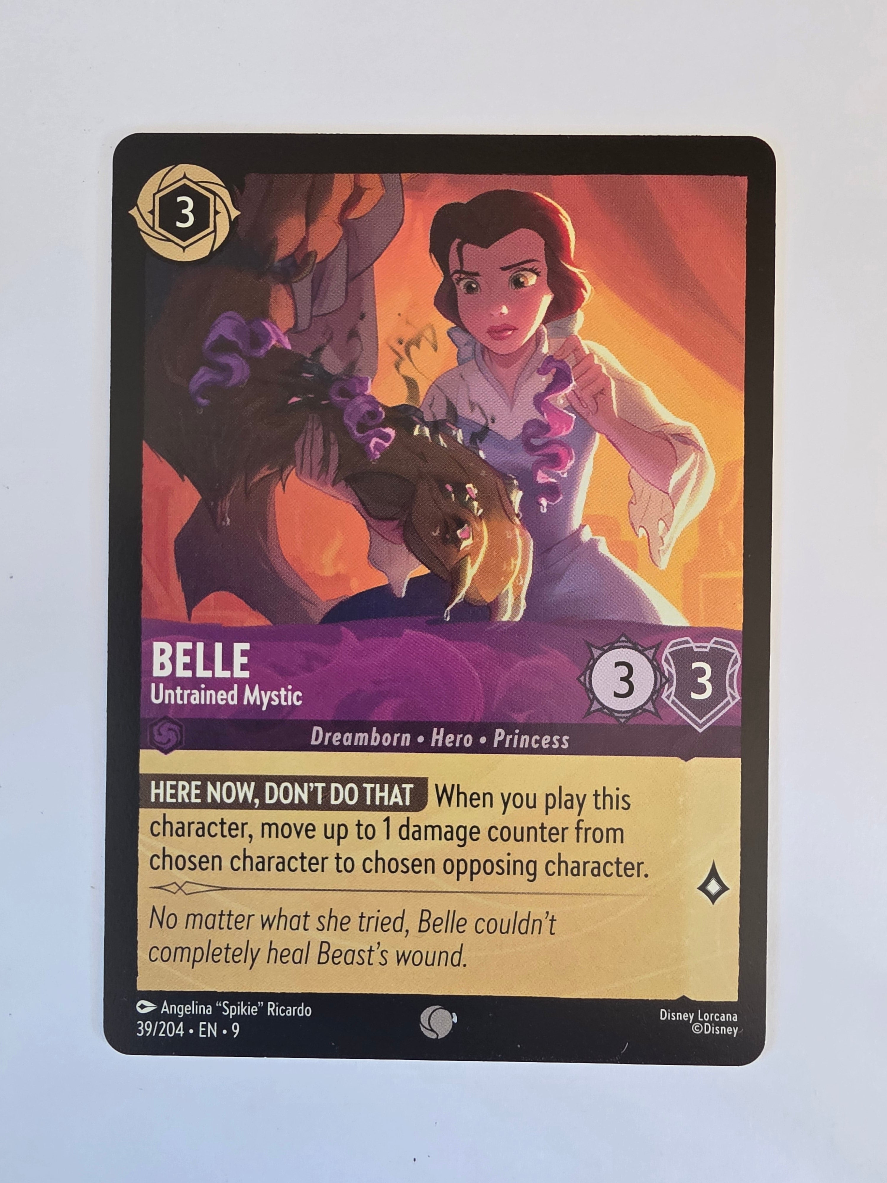 Disney Lorcana | Set 9 Fabled | 39/204 | Belle - Untrained Mystic | Common