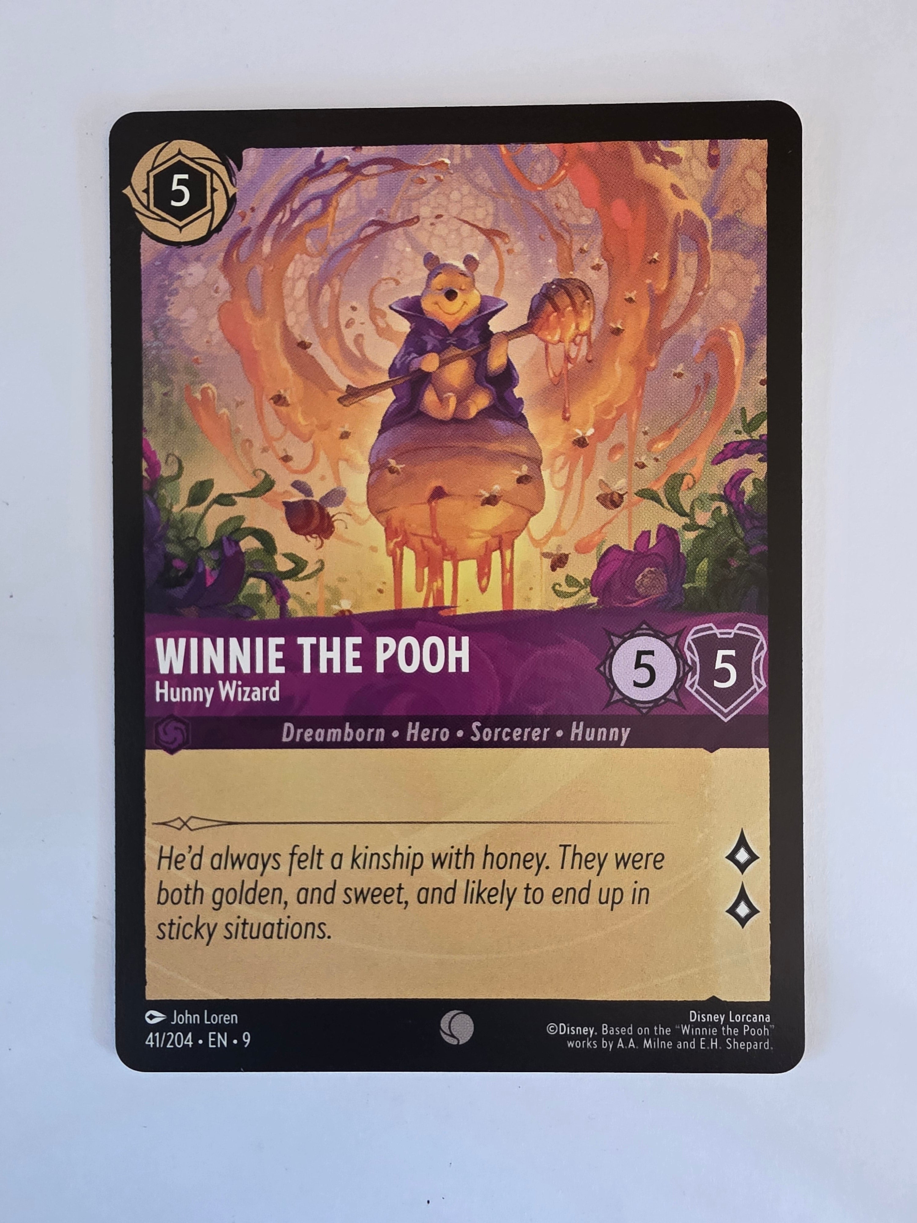 Disney Lorcana | Set 9 Fabled | 41/204 | Winnie the Pooh - Hunny Wizard | Common