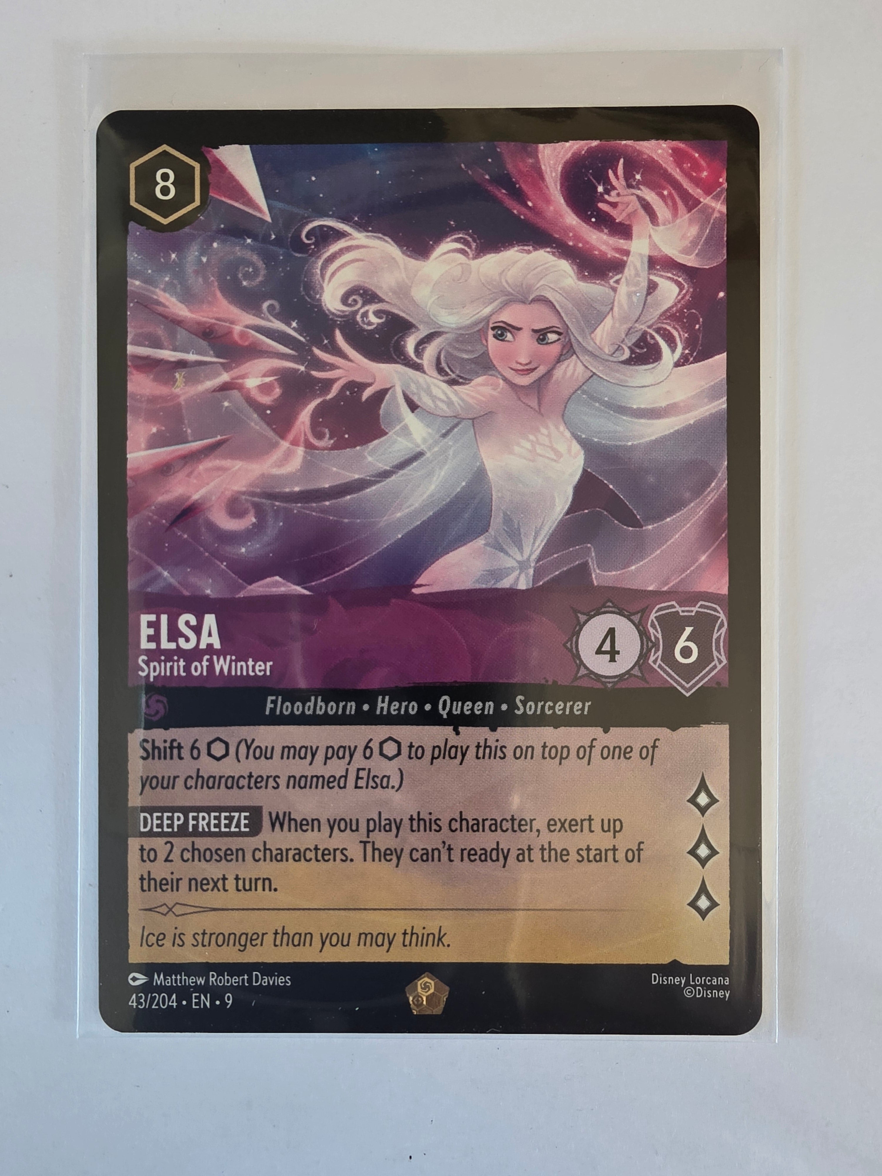Disney Lorcana | Set 9 Fabled | 43/204 | Elsa - Spirit of Winter | Legendary