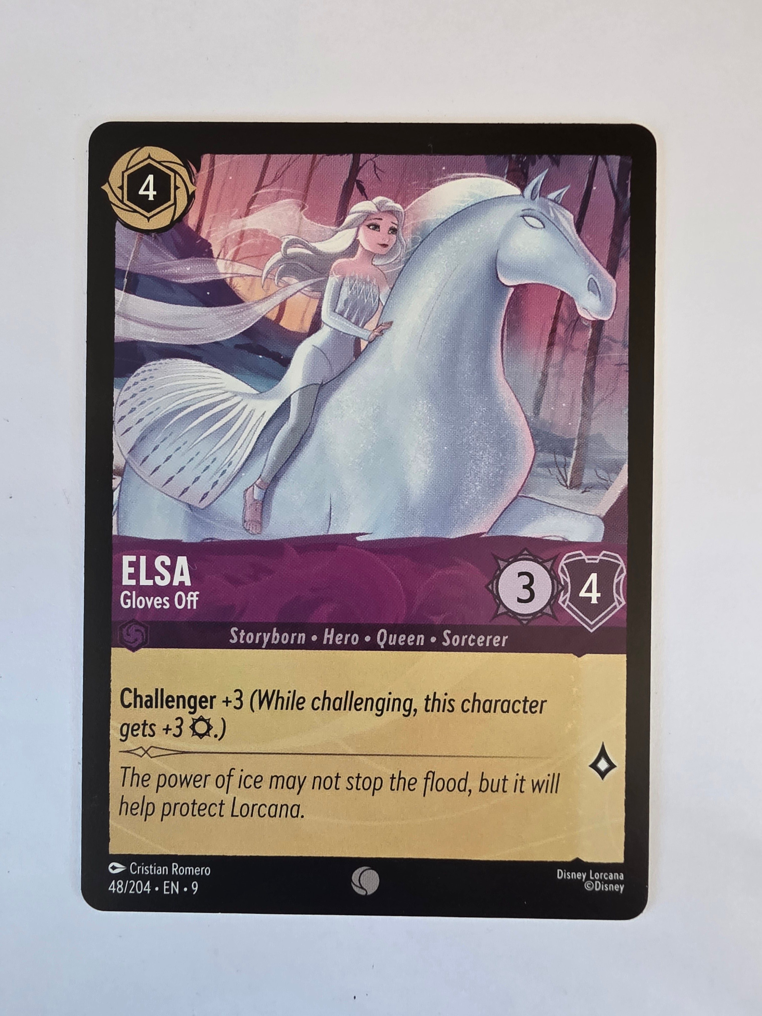 Disney Lorcana | Set 9 Fabled | 48/204 | Elsa - Gloves Off | Common
