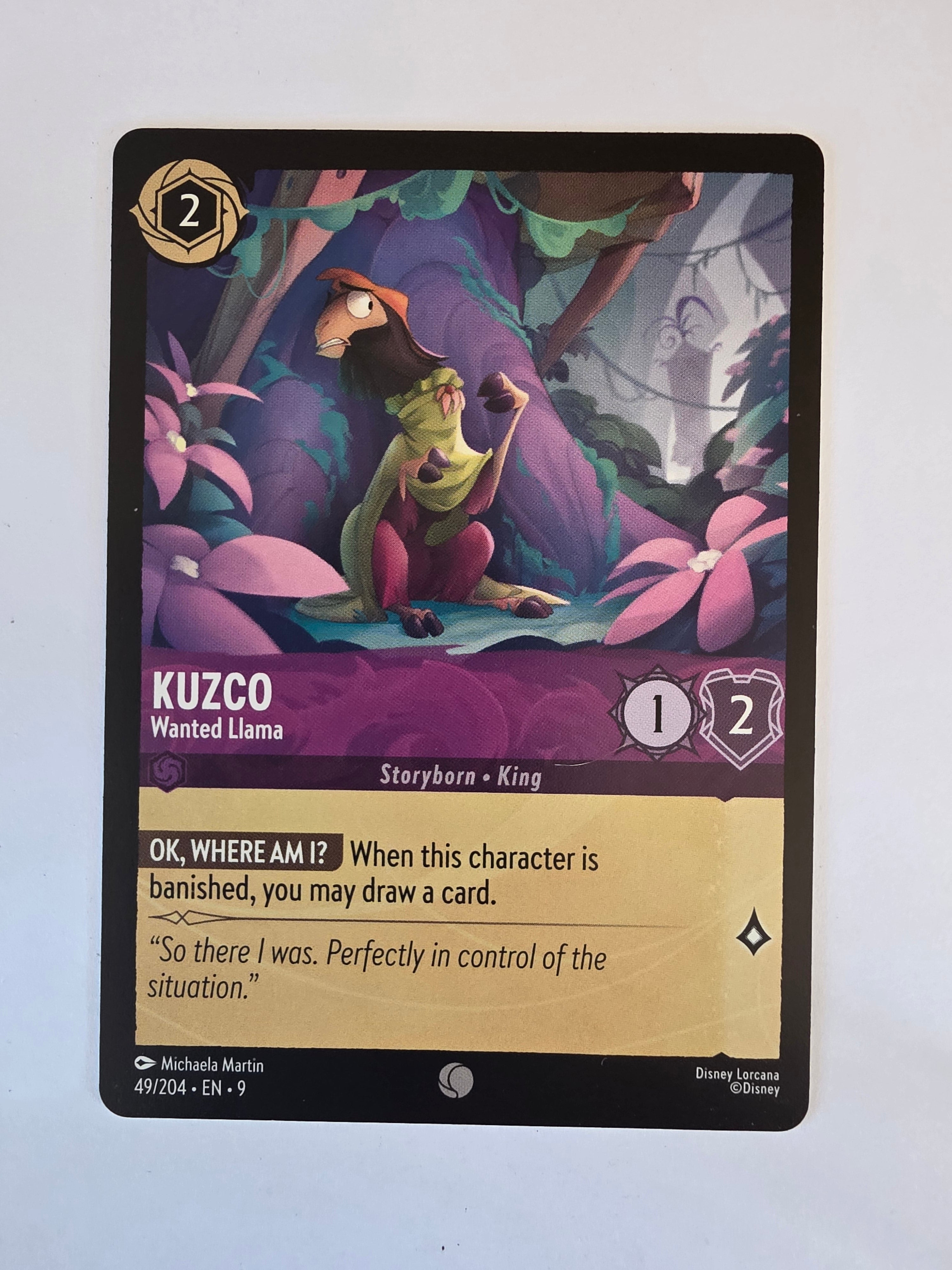 Disney Lorcana | Set 9 Fabled | 49/204 | Kuzco - Wanted Llama | Common