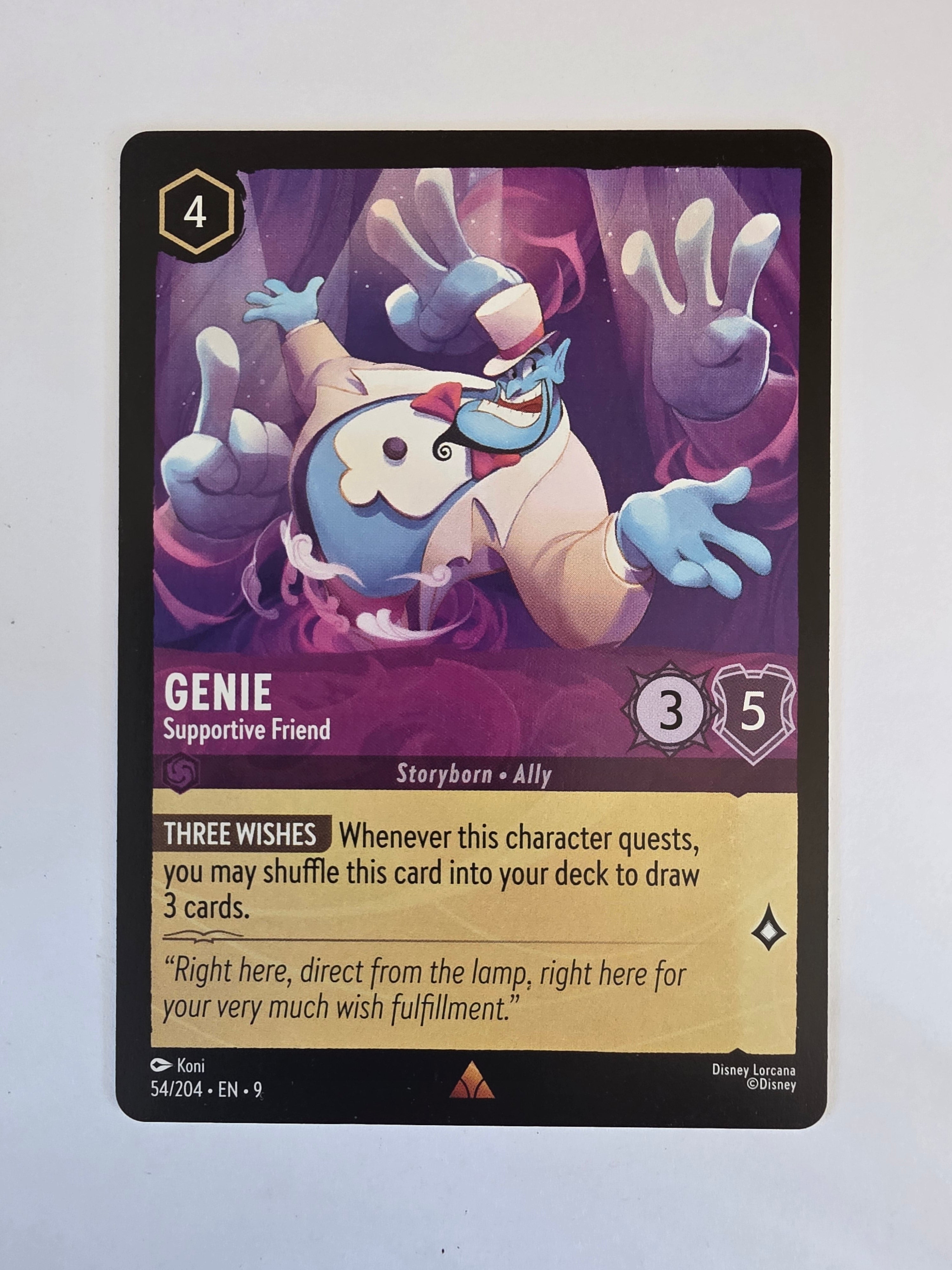 Disney Lorcana | Set 9 Fabled | 54/204 | Genie - Supportive Friend | Rare