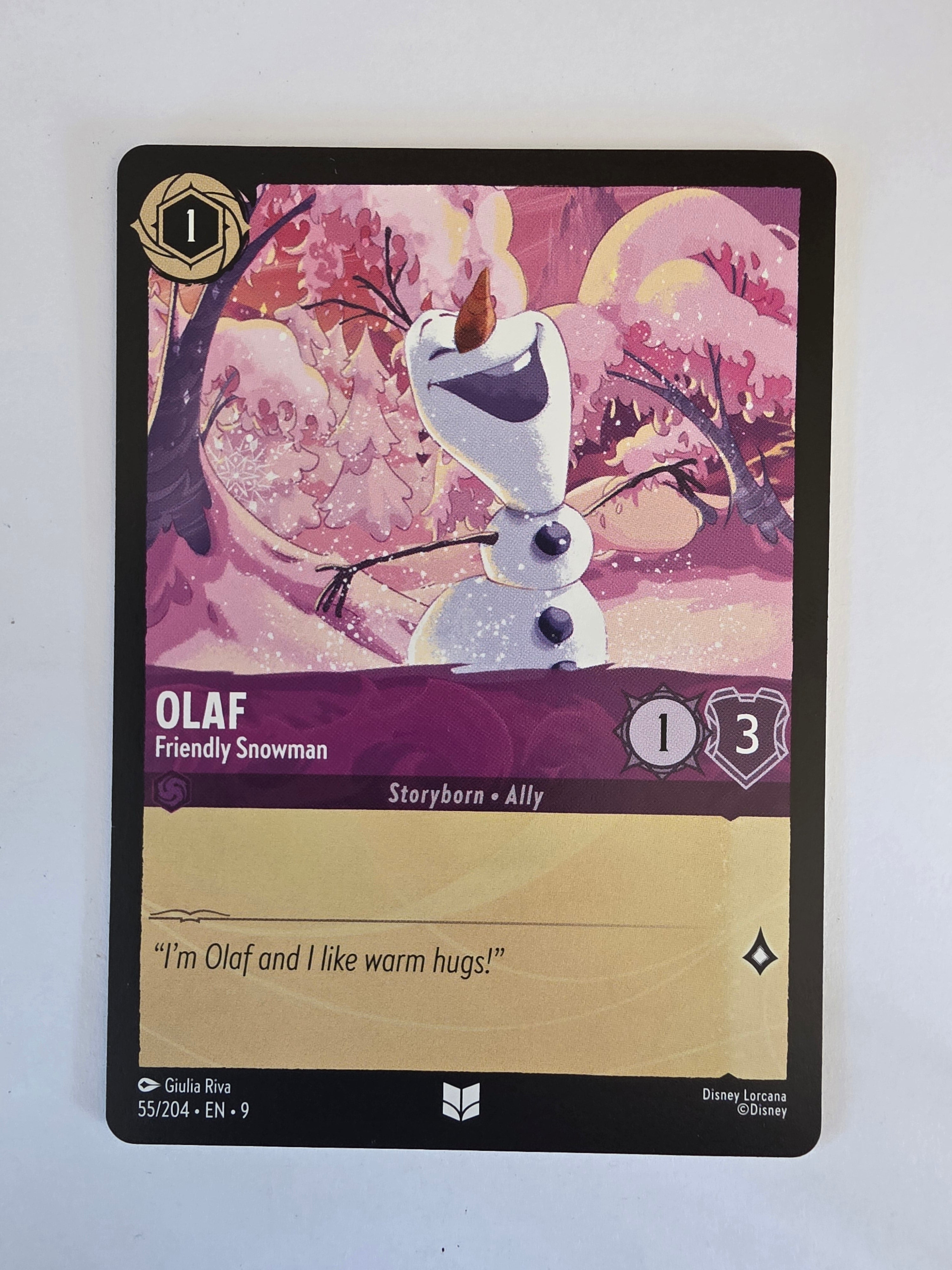 Disney Lorcana | Set 9 Fabled | 55/204 | Olaf - Friendly Snowman | Uncommon