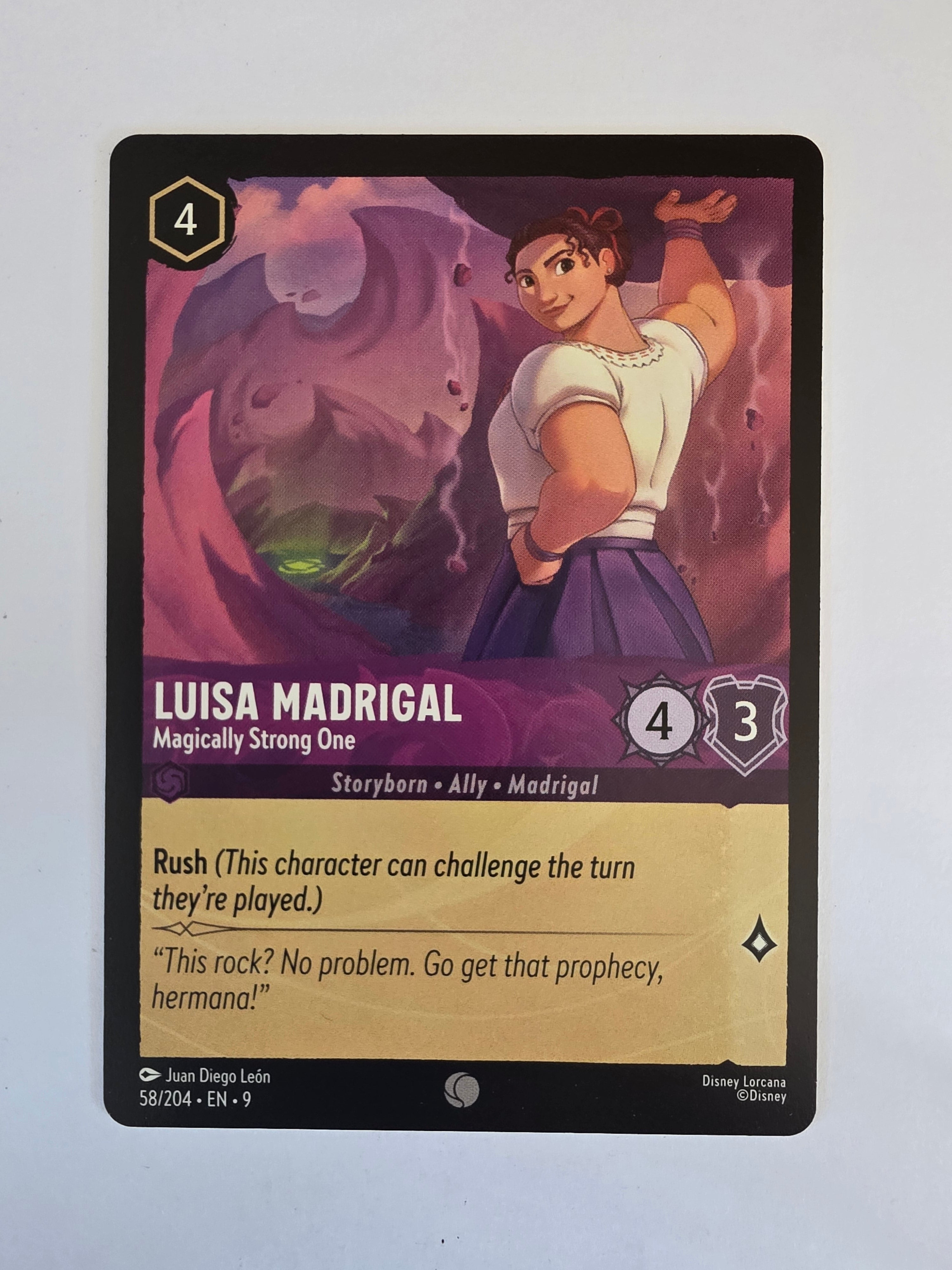 Disney Lorcana | Fabled 58/204 | Luisa Madrigal - Magically Strong One | Common