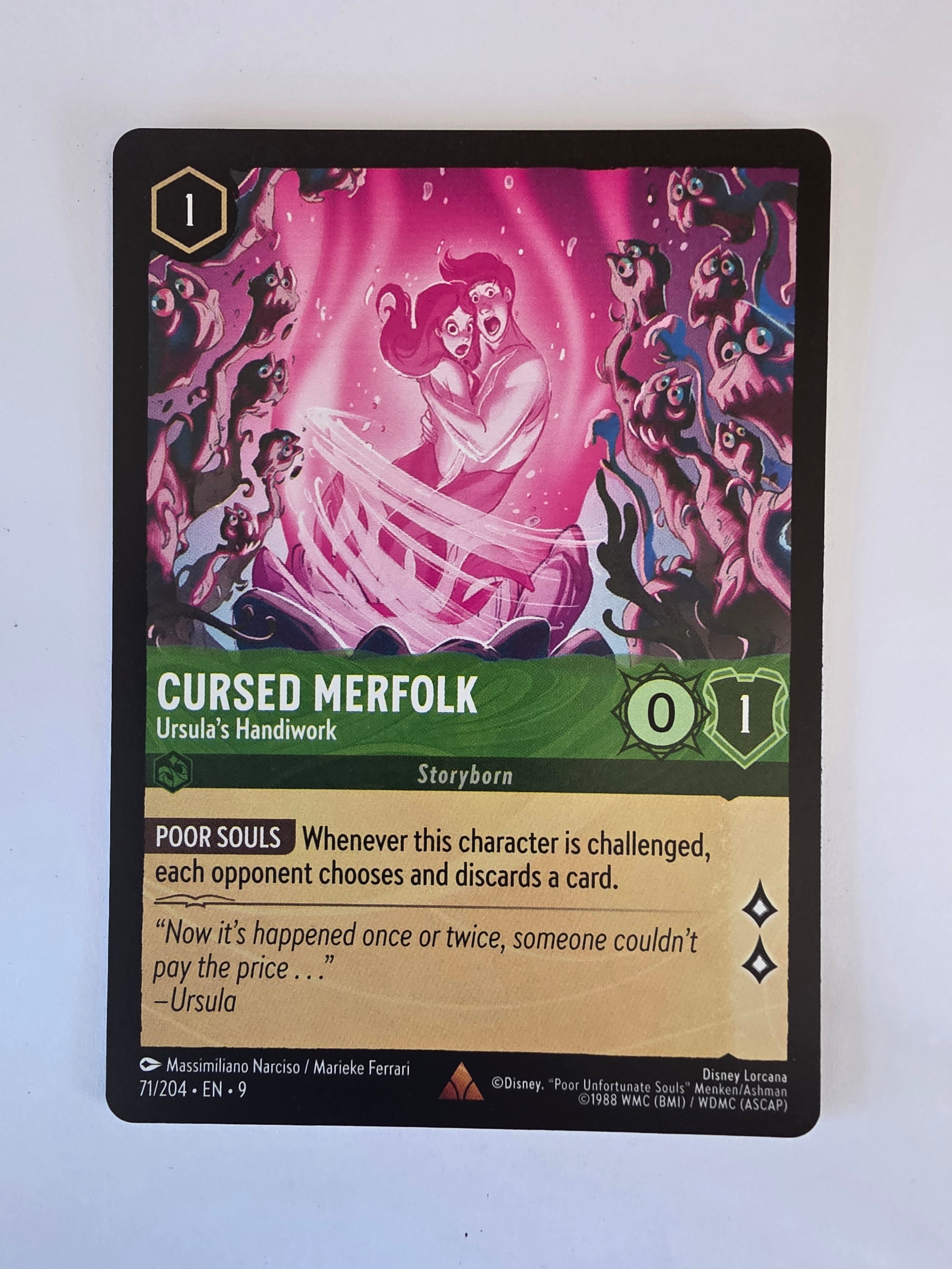 Disney Lorcana | Fabled | 71/204 | Cursed Merfolk - Ursula's Handiwork | Rare