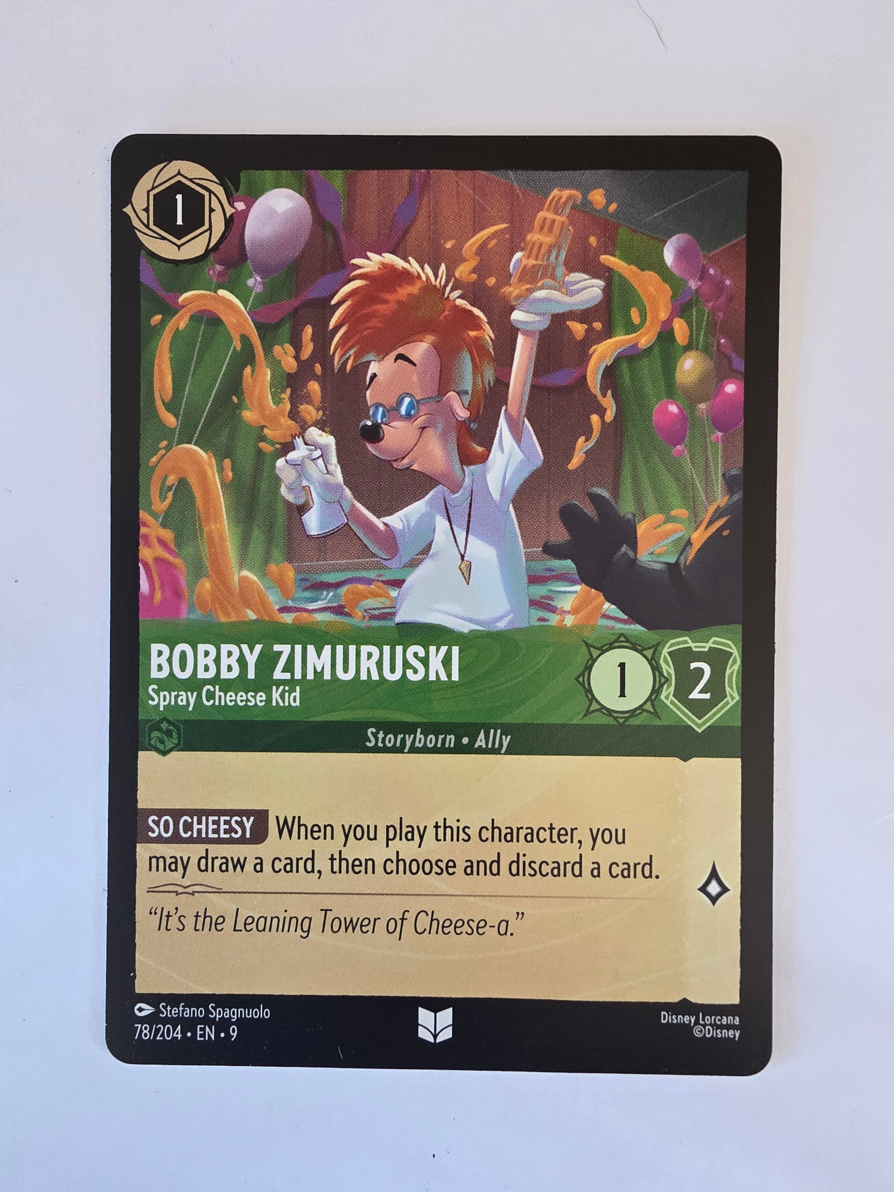 Disney Lorcana | Fabled | 78/204 | Bobby Zimurski - Spray Cheese Kid | Uncommon