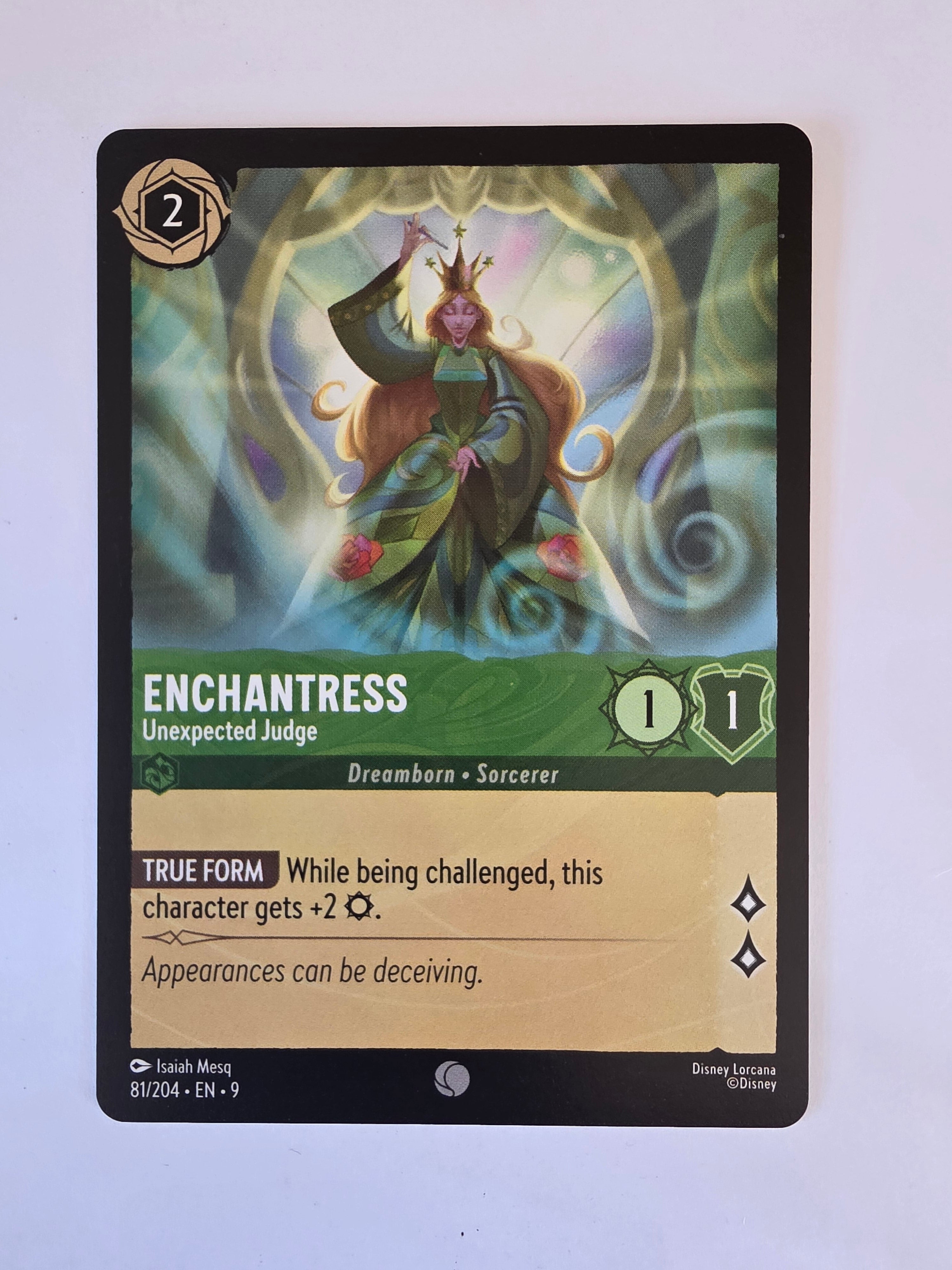 Disney Lorcana | Set 9 Fabled | 81/204 | Enchantress - Unexpected Judge | Common