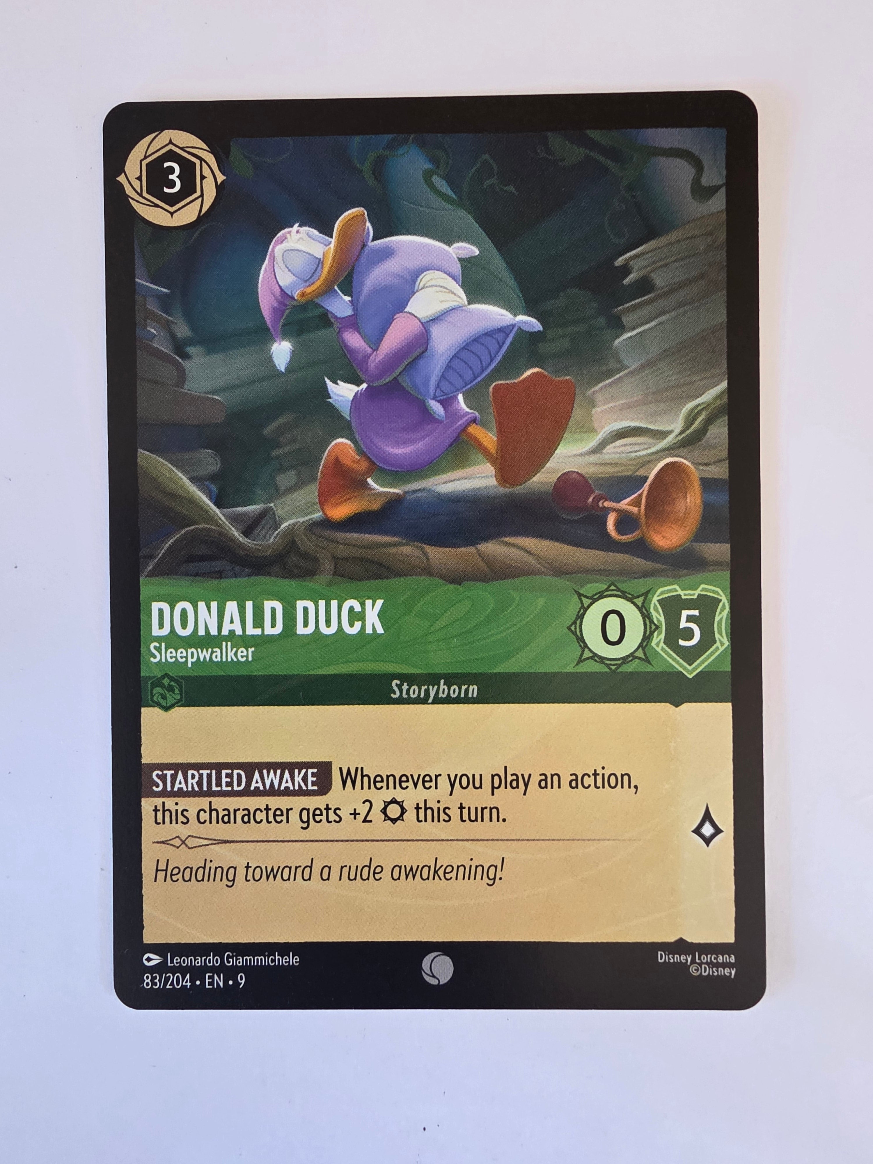 Disney Lorcana | Set 9 Fabled | 83/204 | Donald Duck - Sleepwalker | Common