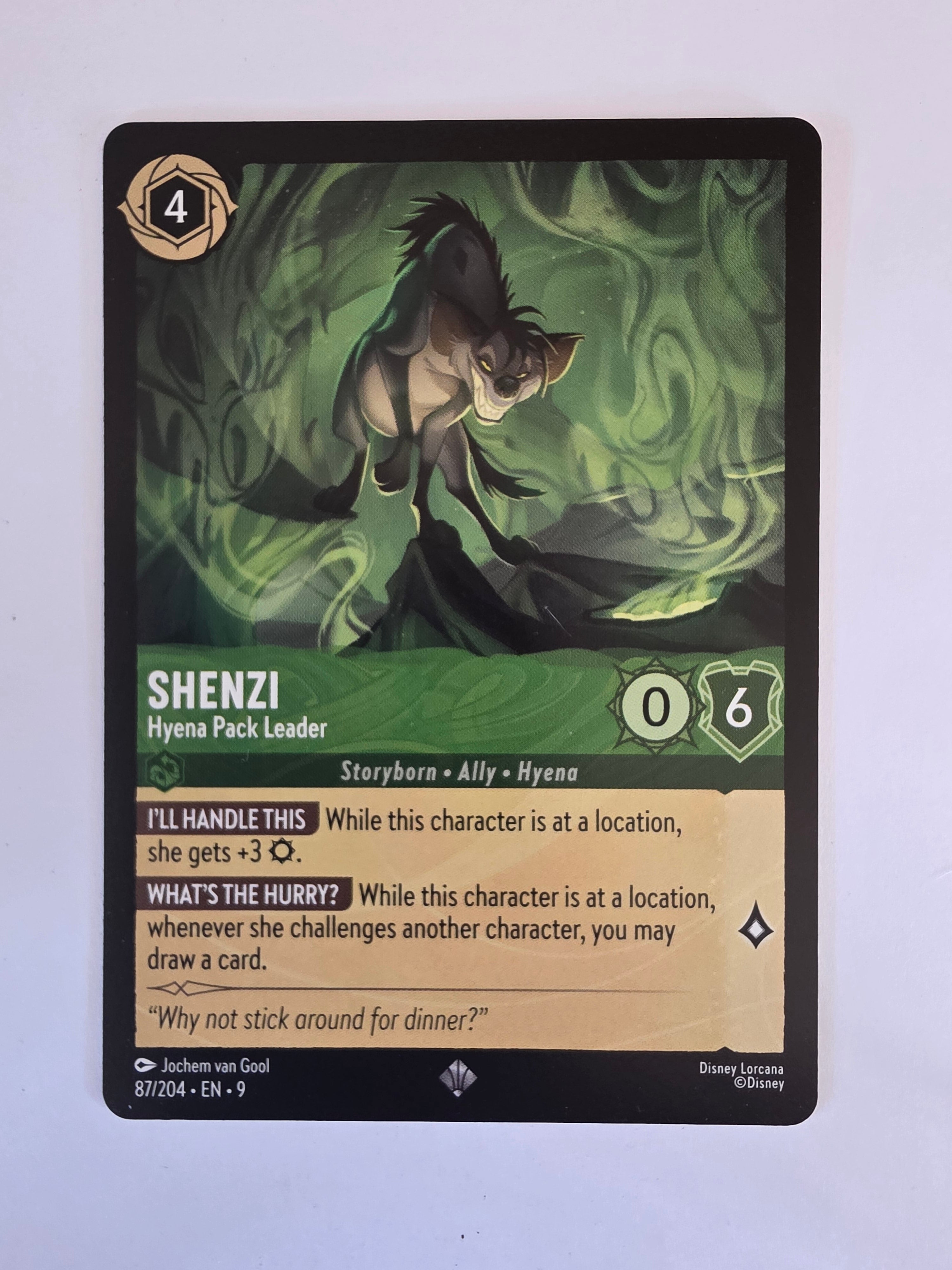 Disney Lorcana | Set 9 Fabled | 87/204 | Shenzi - Hyena Pack Leader | Super Rare