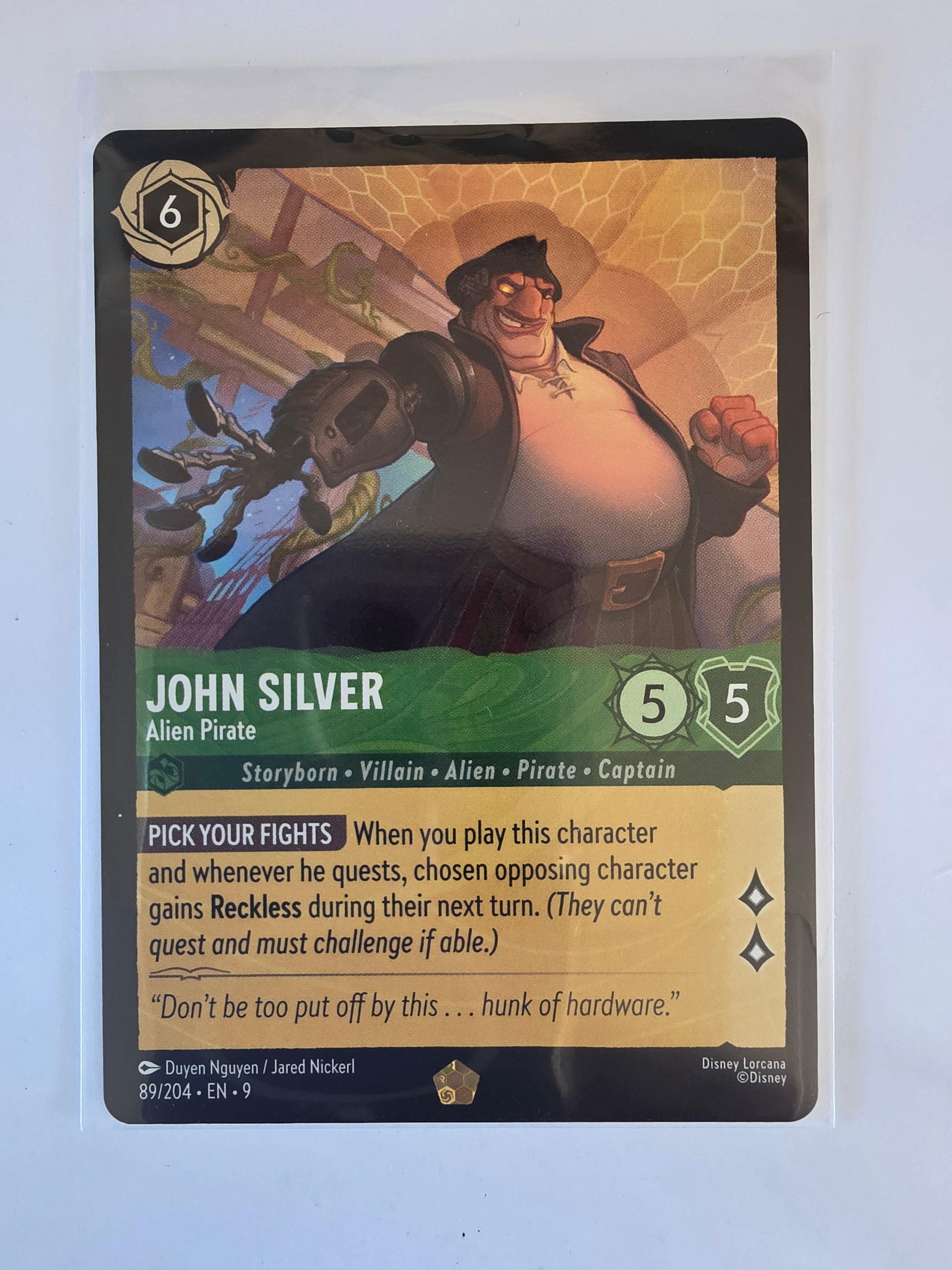 Disney Lorcana | Set 9 Fabled | 89/204 | John Silver - Alien Pirate | Legendary