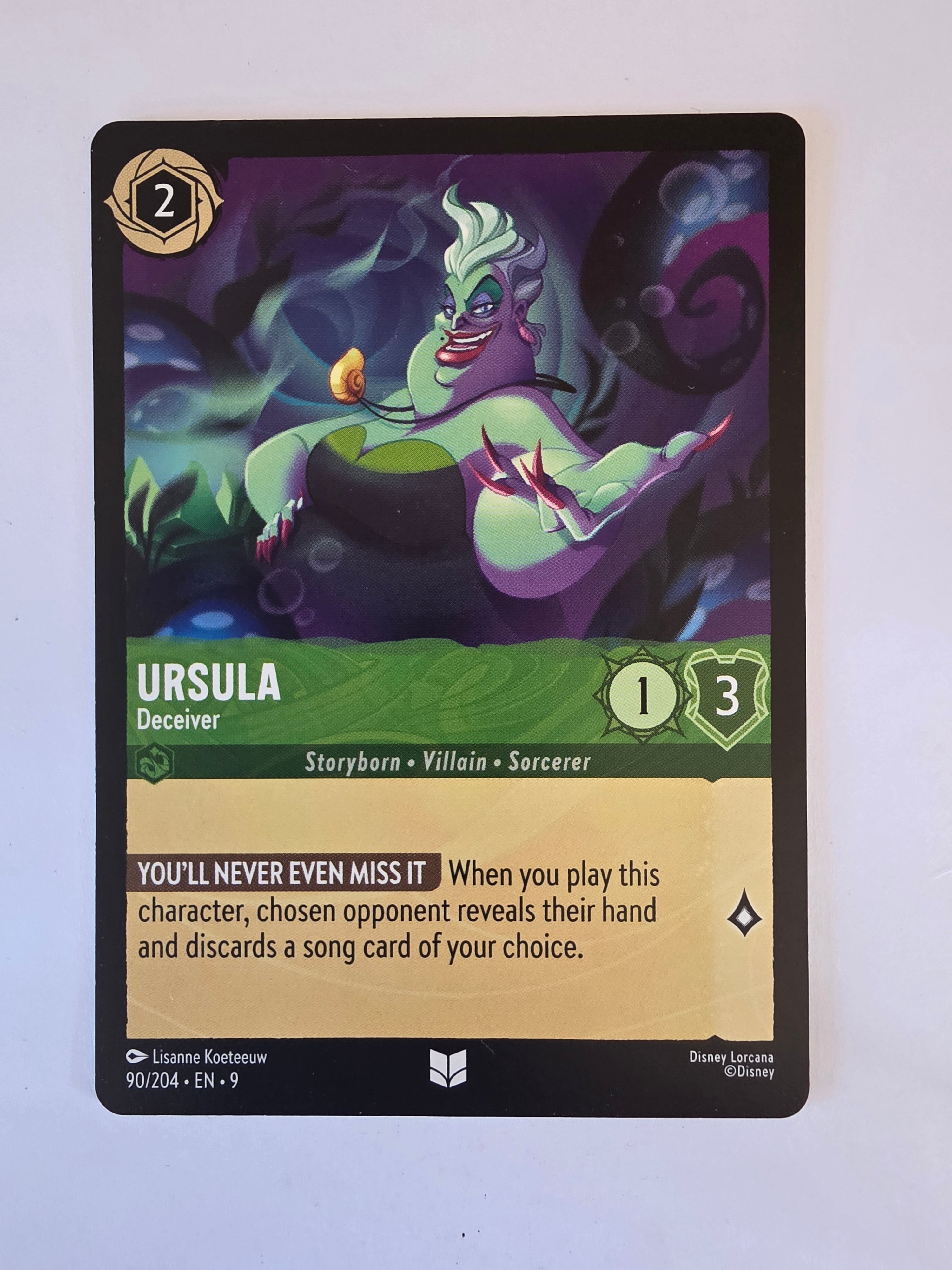 Disney Lorcana | Set 9 Fabled | 90/204 | Ursula - Deceiver | Uncommon