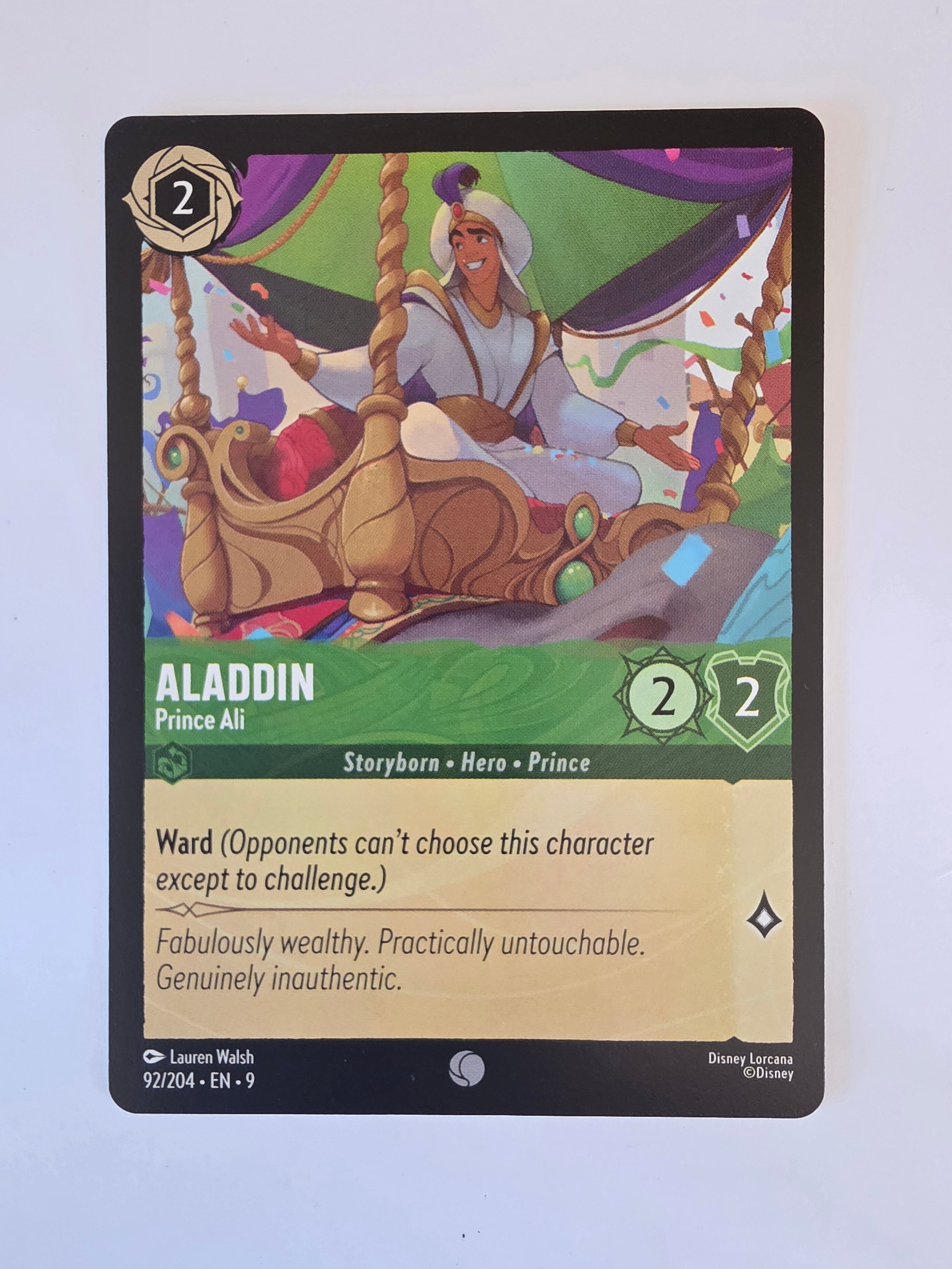 Disney Lorcana | Set 9 Fabled | 92/204 | Aladdin - Prince Ali | Common