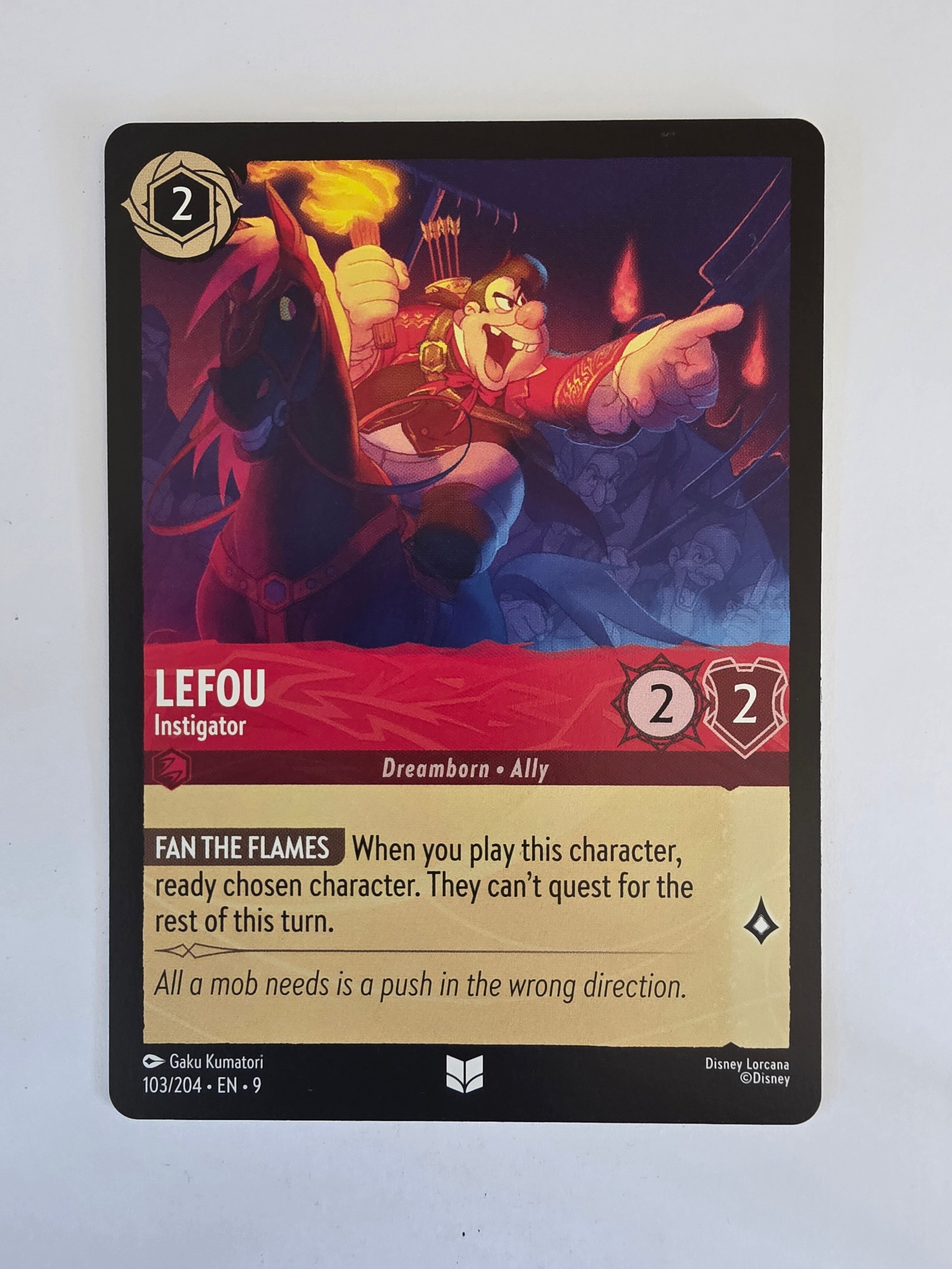 Disney Lorcana | Set 9 Fabled | 103/204 | LeFou - Instigator | Rare