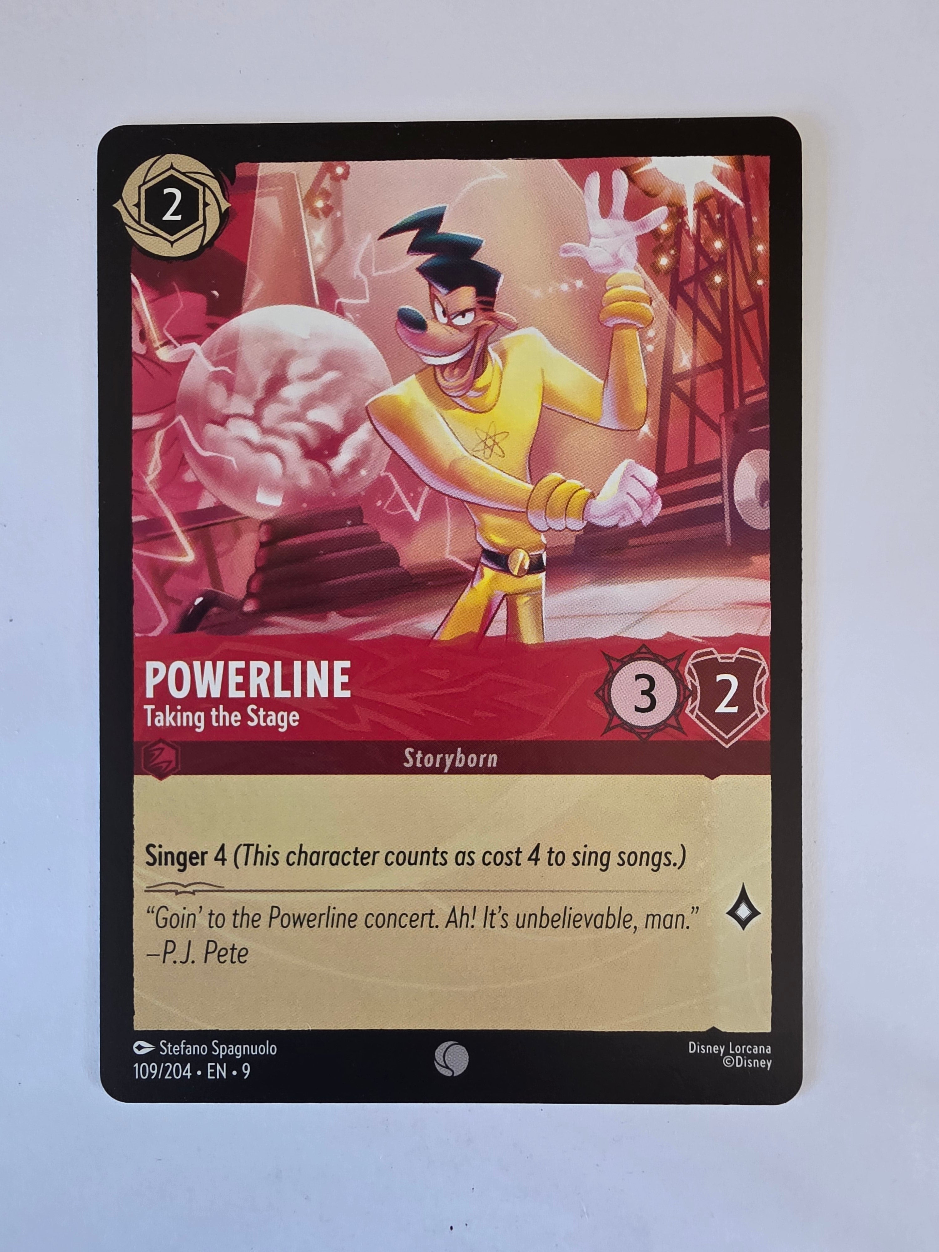 Disney Lorcana | Set 9 Fabled | 109/204 | Powerline - Taking the Stage | Common