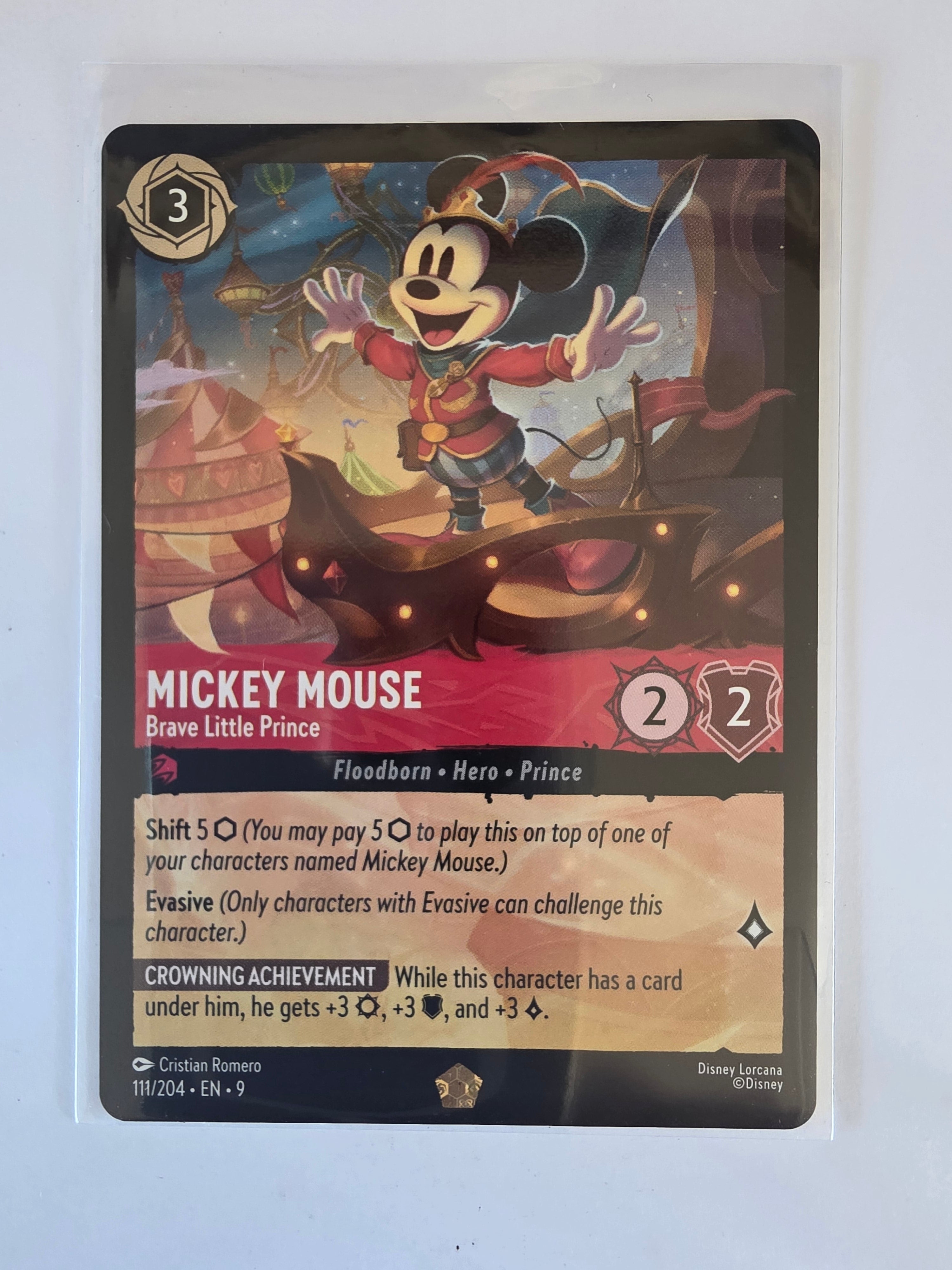 Disney Lorcana | Fabled 111/204 | Mickey Mouse - Brave Little Prince | Legendary