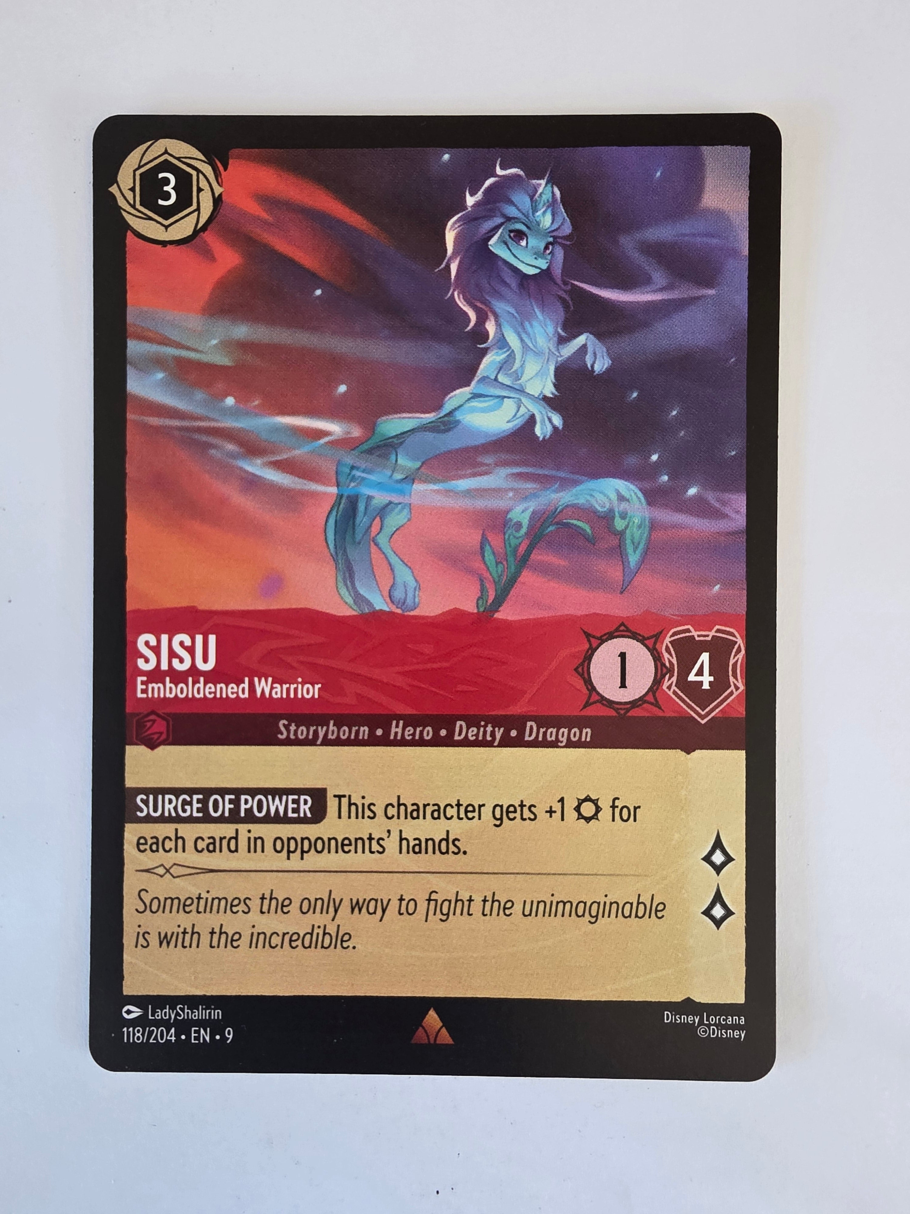 Disney Lorcana | Set 9 Fabled | 118/204 | Sisu - Emboldened Warrior | Rare