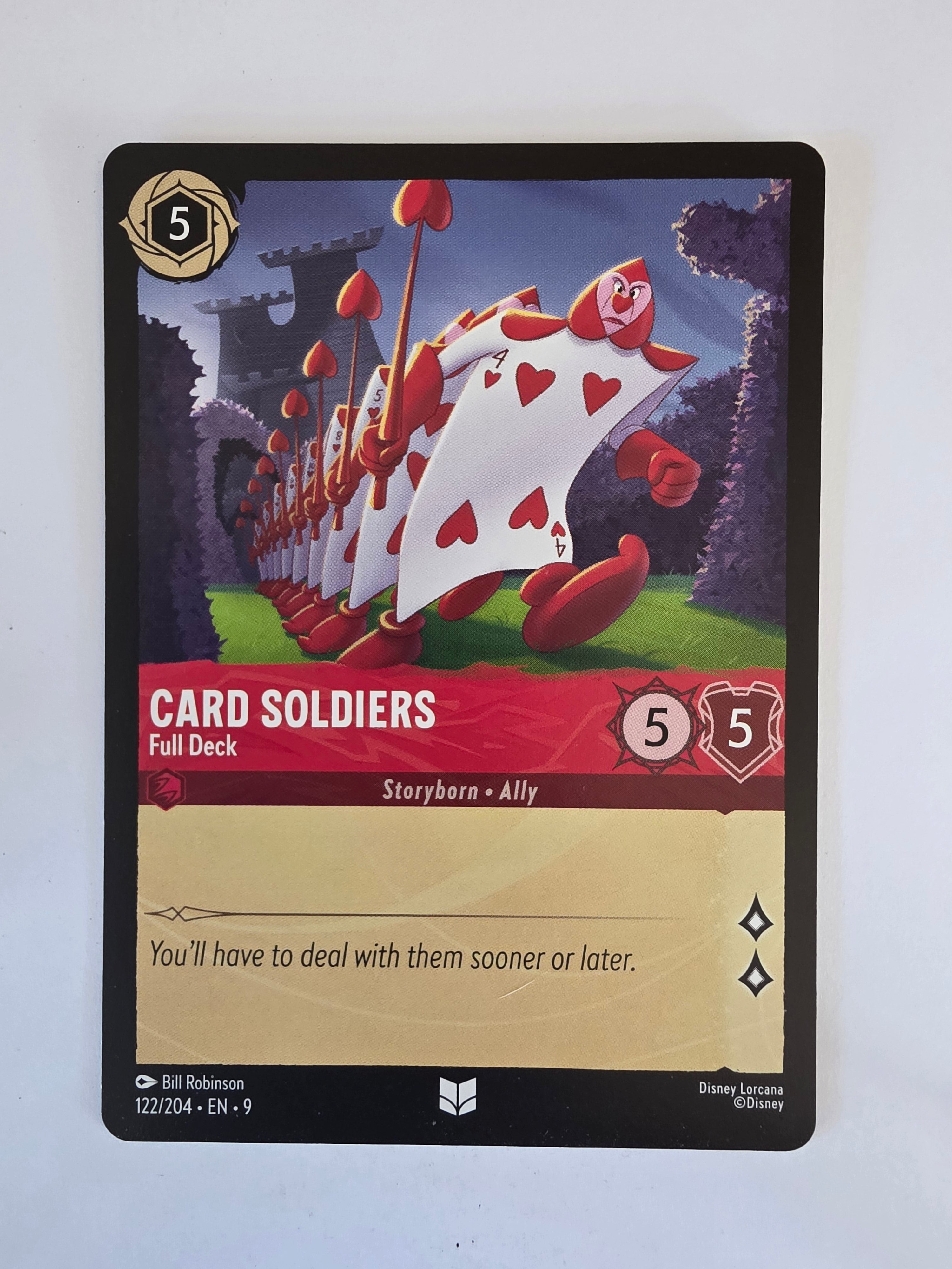 Disney Lorcana | Set 9 Fabled | 122/204 | Card Soldiers - Full Deck | Uncommon