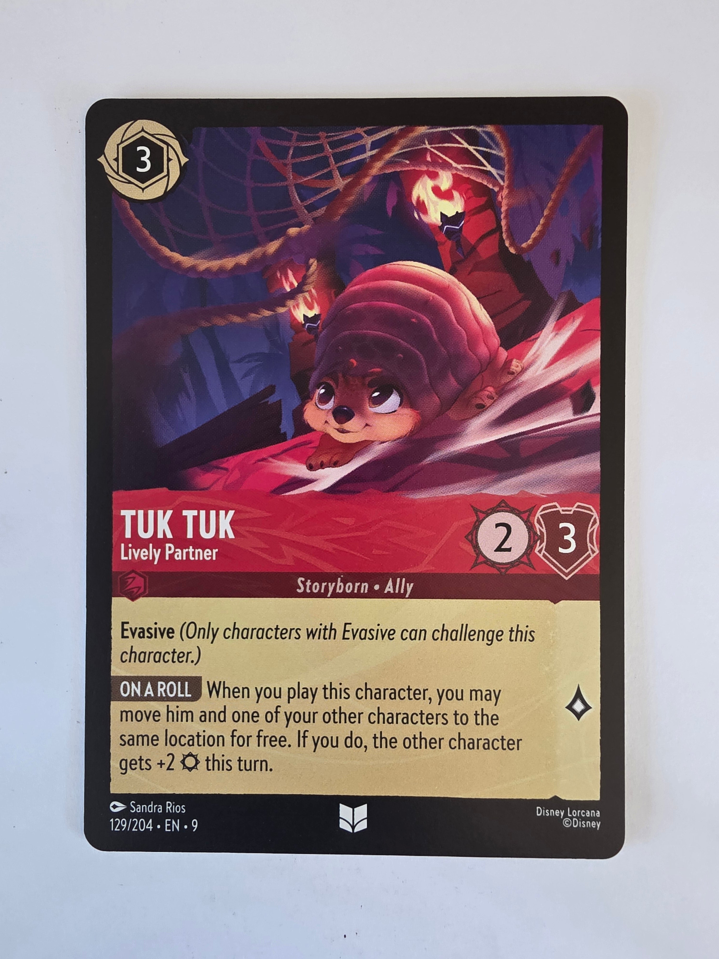 Disney Lorcana | Set 9 Fabled | 129/204 | Tuk Tuk - Lively Partner | Uncommon