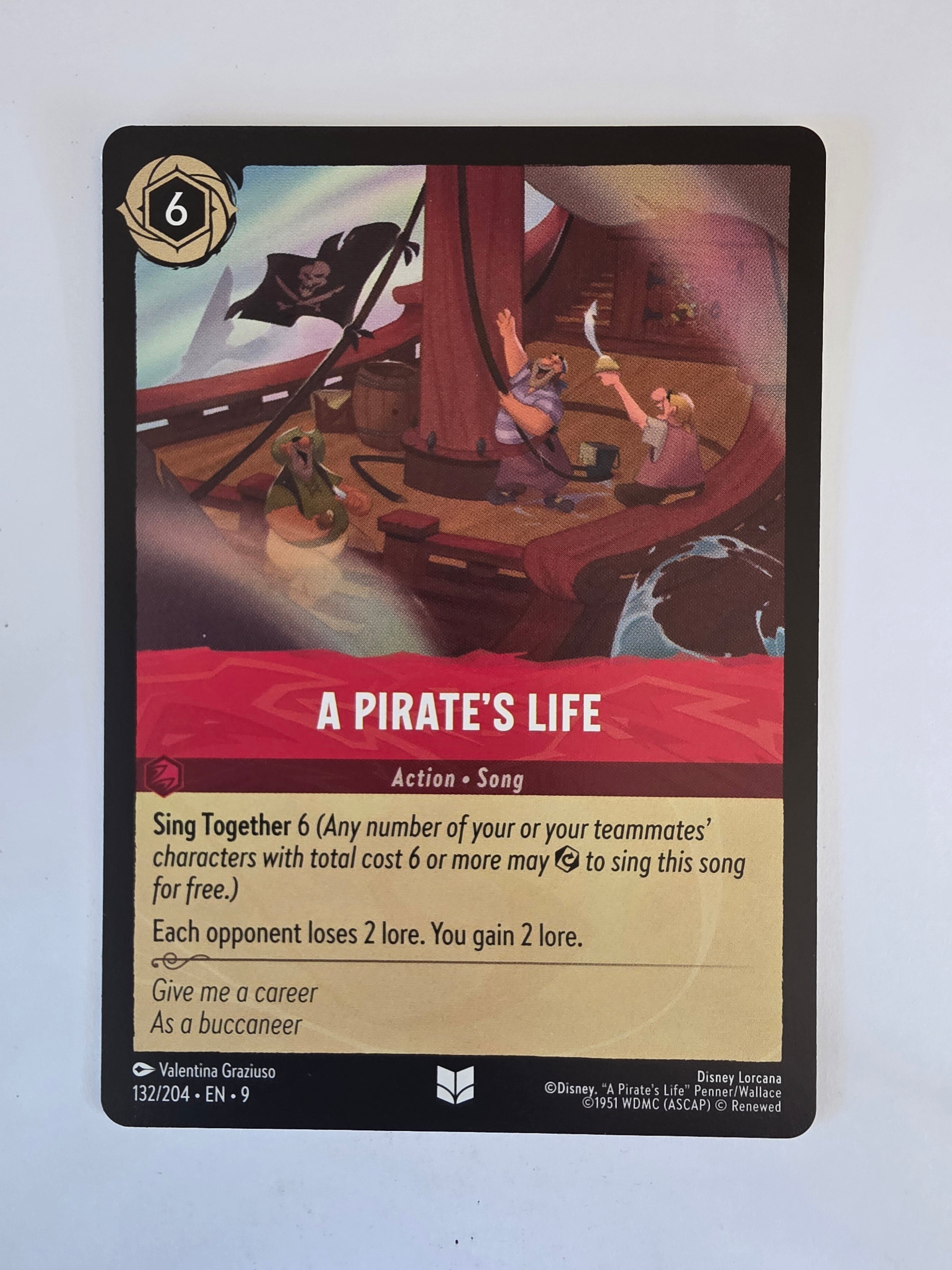 Disney Lorcana | Set 9 Fabled | 132/204 | A Pirate's Life | Uncommon