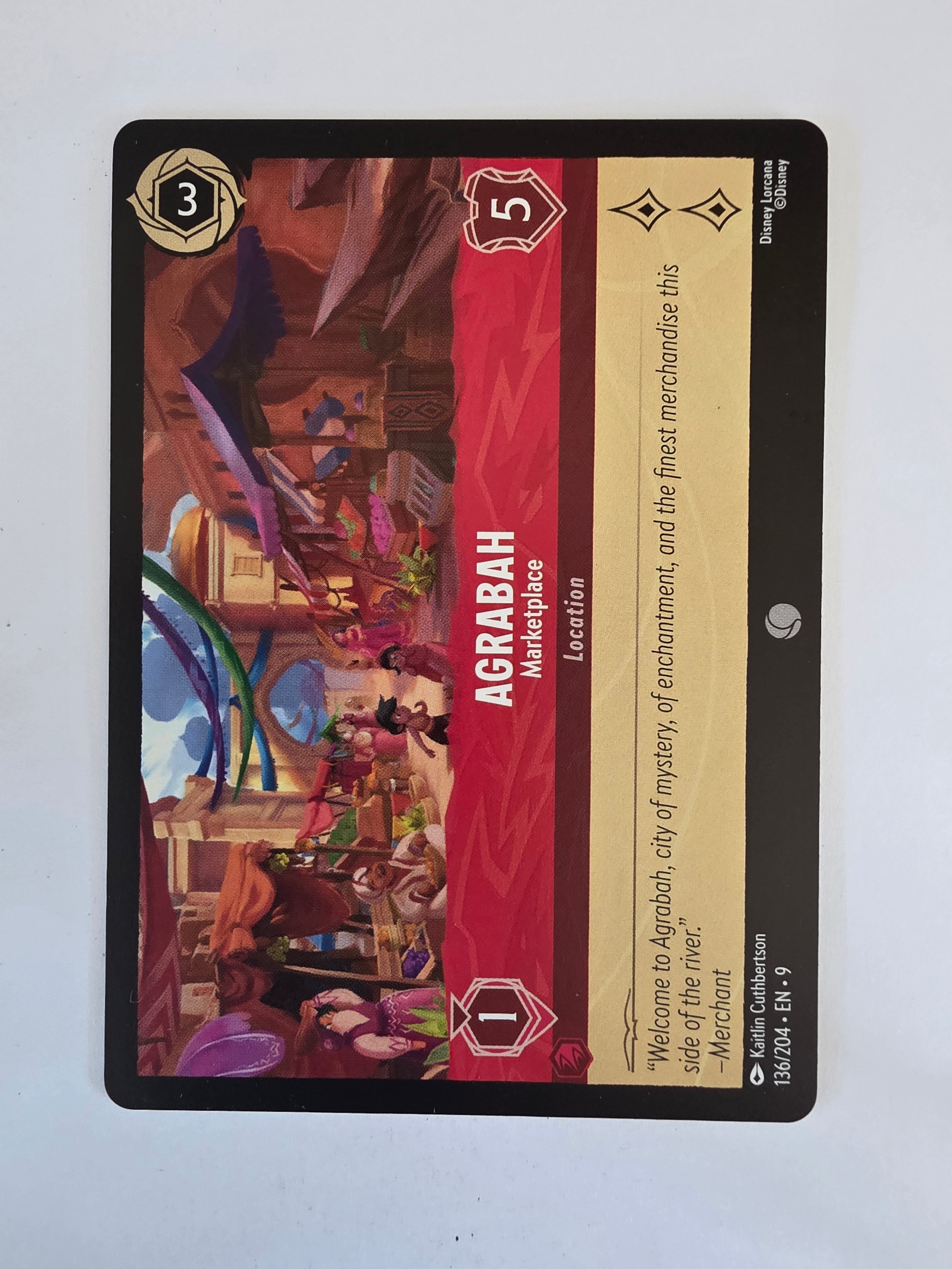 Disney Lorcana | Set 9 Fabled | 136/204 | Agrabah - Marketplace | Common