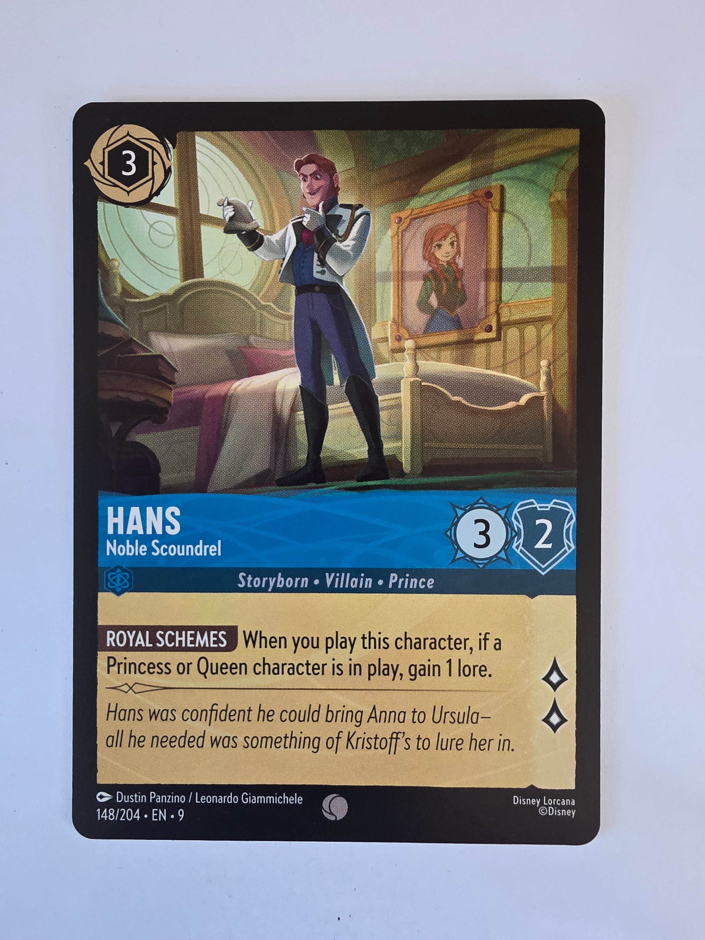 Disney Lorcana | Set 9 Fabled | 148/204 | Hans - Noble Scoundrel | Common