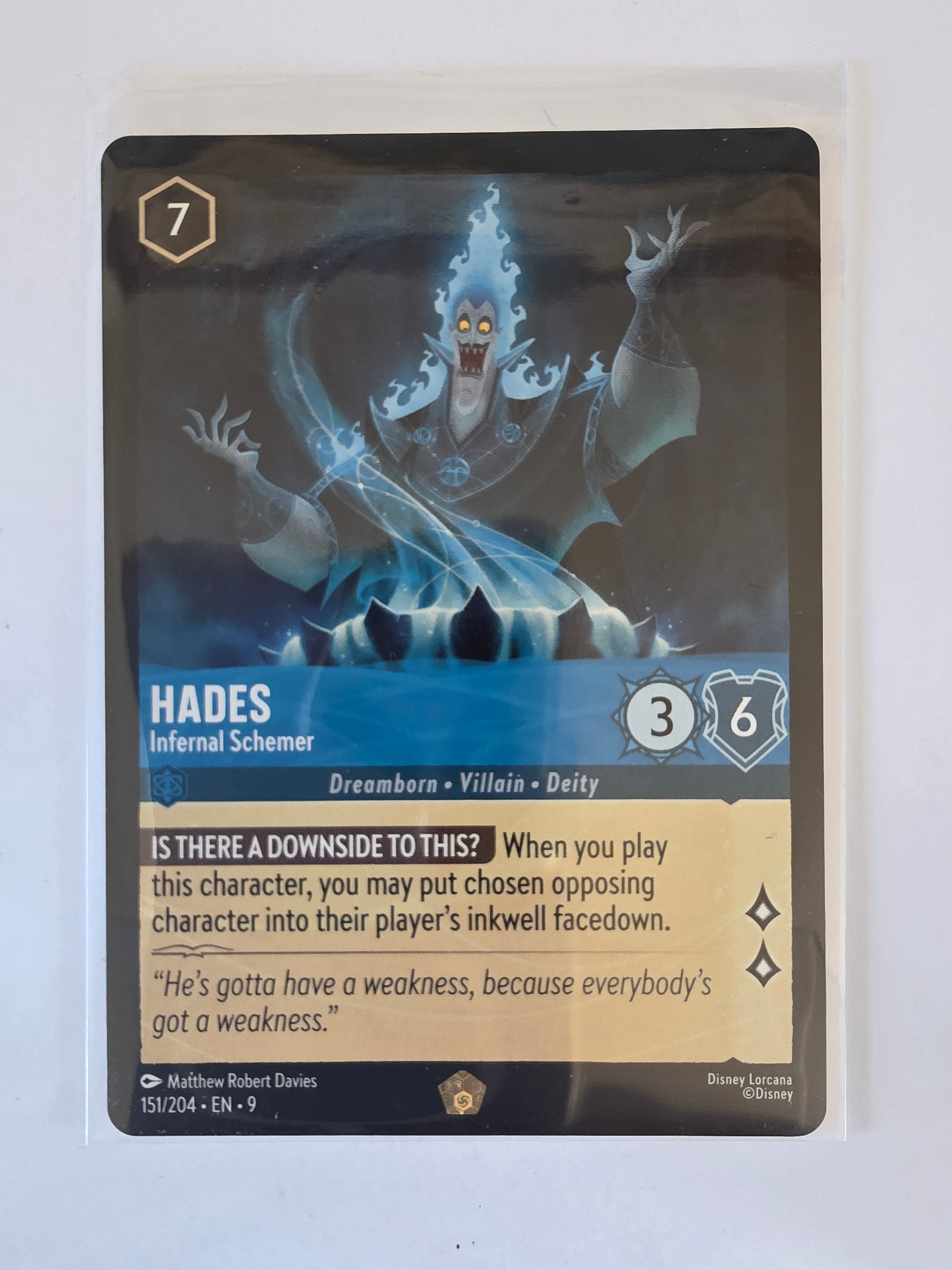 Disney Lorcana | Set 9 Fabled | 151/204 | Hades - Infernal Schemer | Legendary