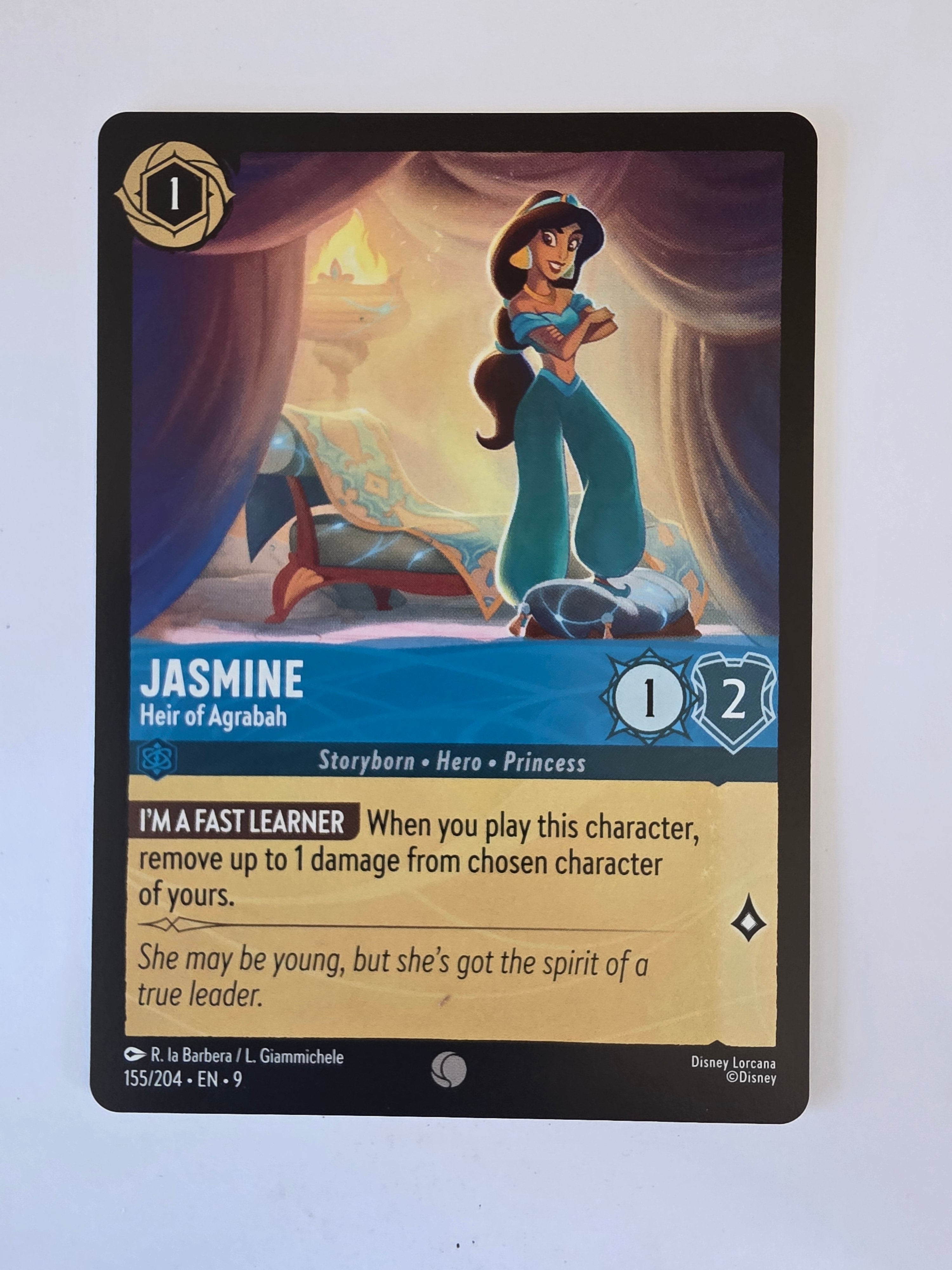 Disney Lorcana | Set 9 Fabled | 155/204 | Jasmine - Heir of Agrabah | Common