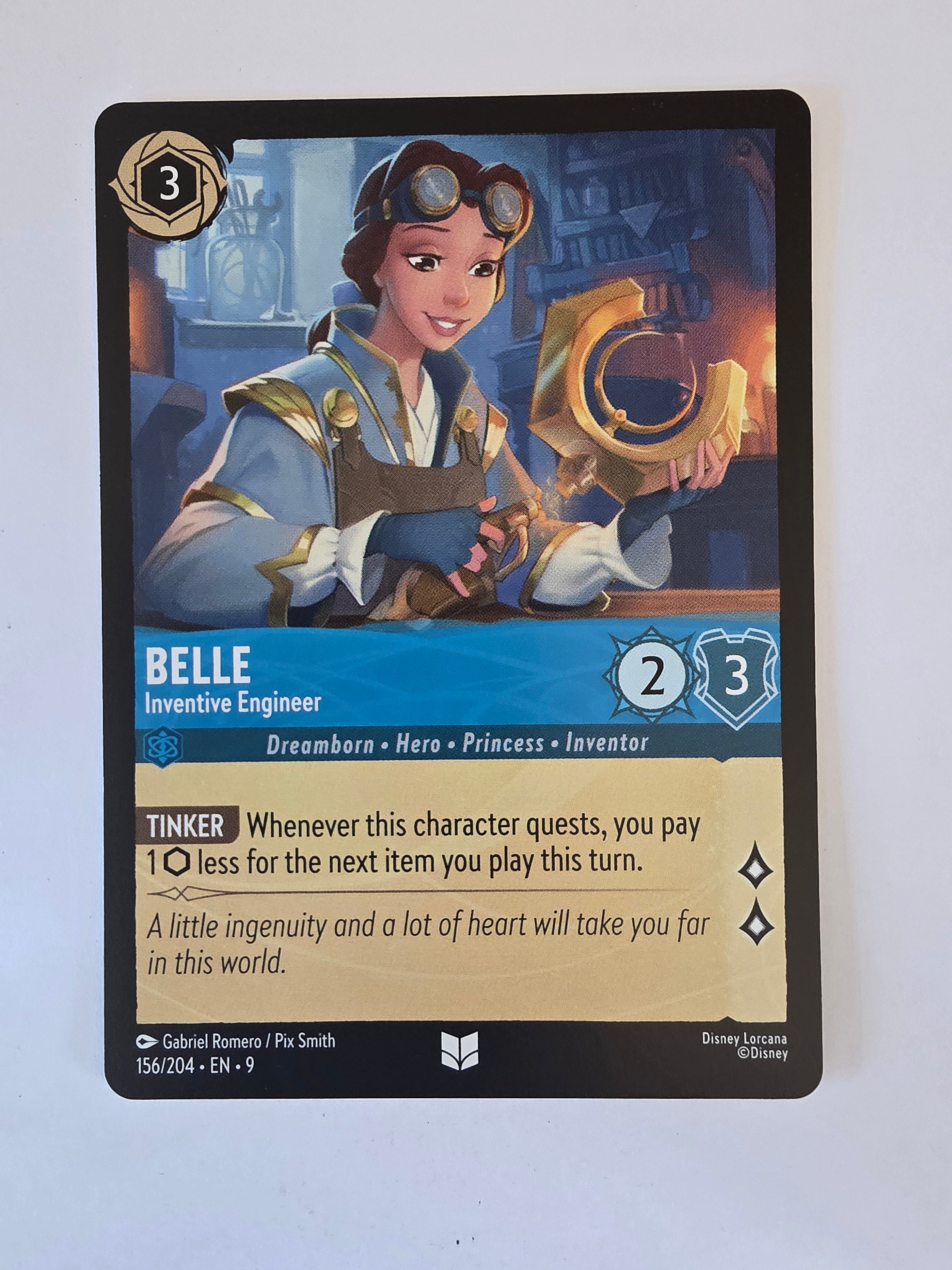 Disney Lorcana | Set 9 Fabled | 156/204 | Belle - Inventive Engineer | Uncommon