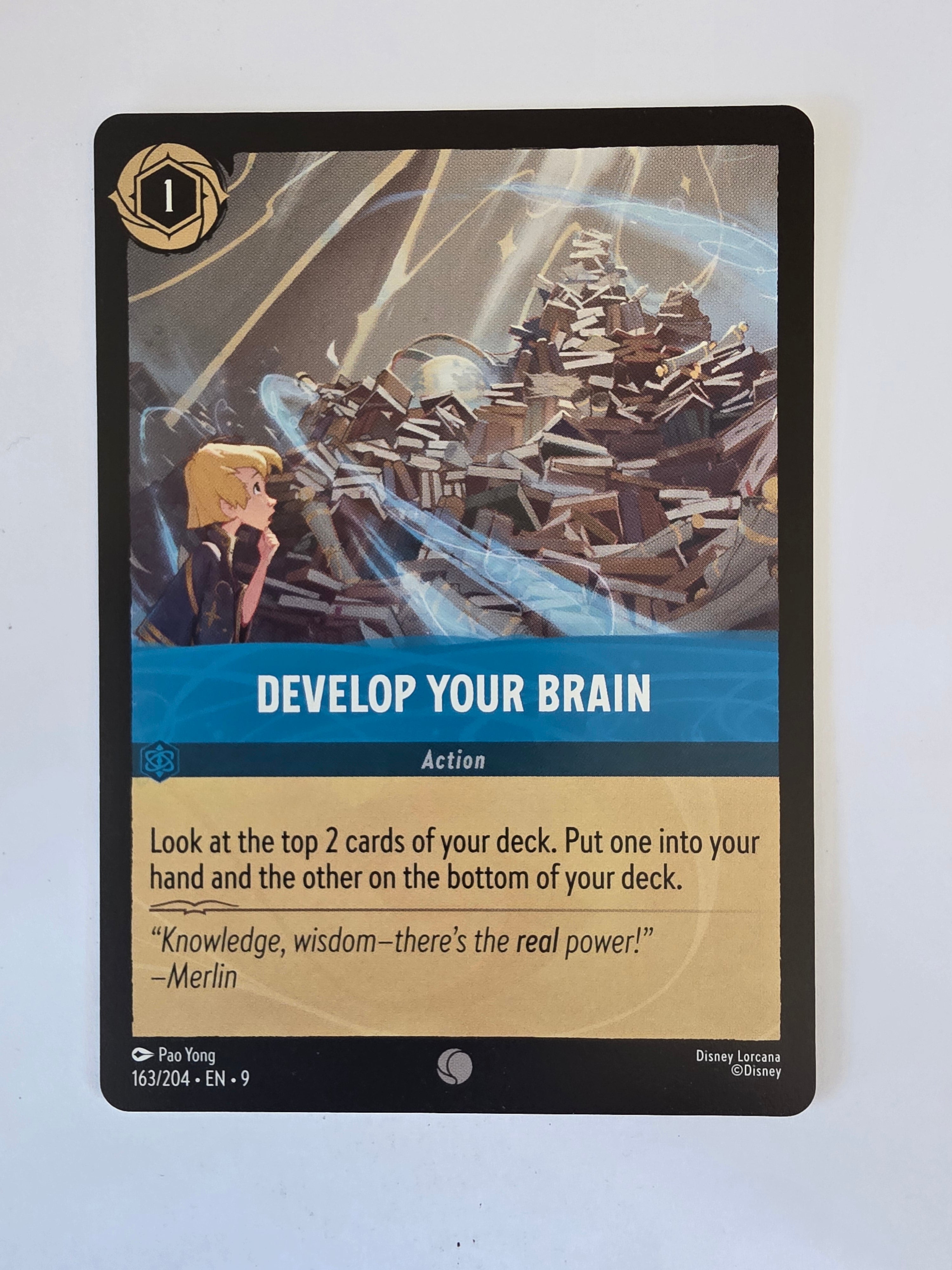 Disney Lorcana | Set 9 Fabled | 163/204 | Develop Your Brain | Common