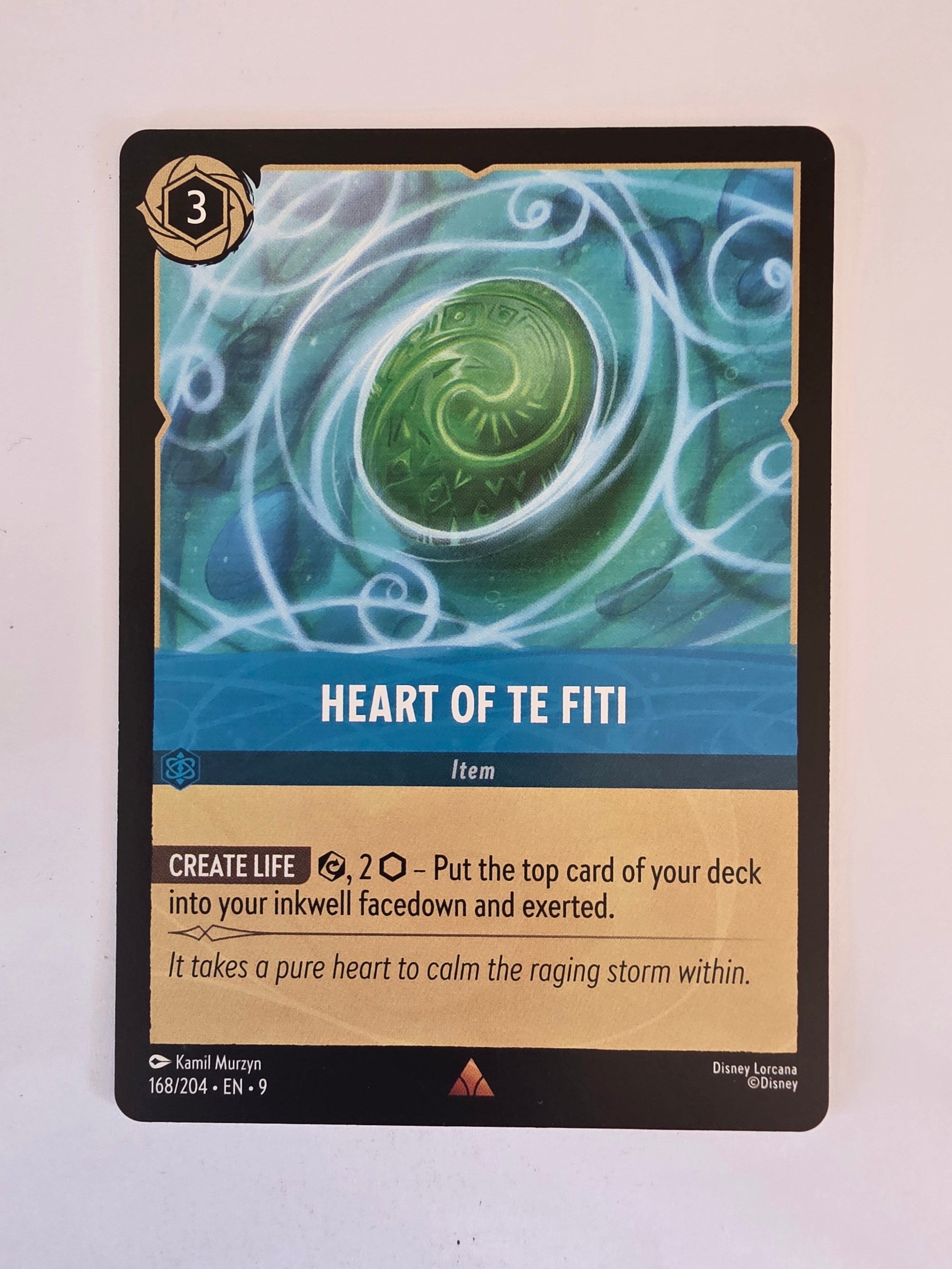 Disney Lorcana | Set 9 Fabled | 168/204 | Heart of Te Fiti | Rare