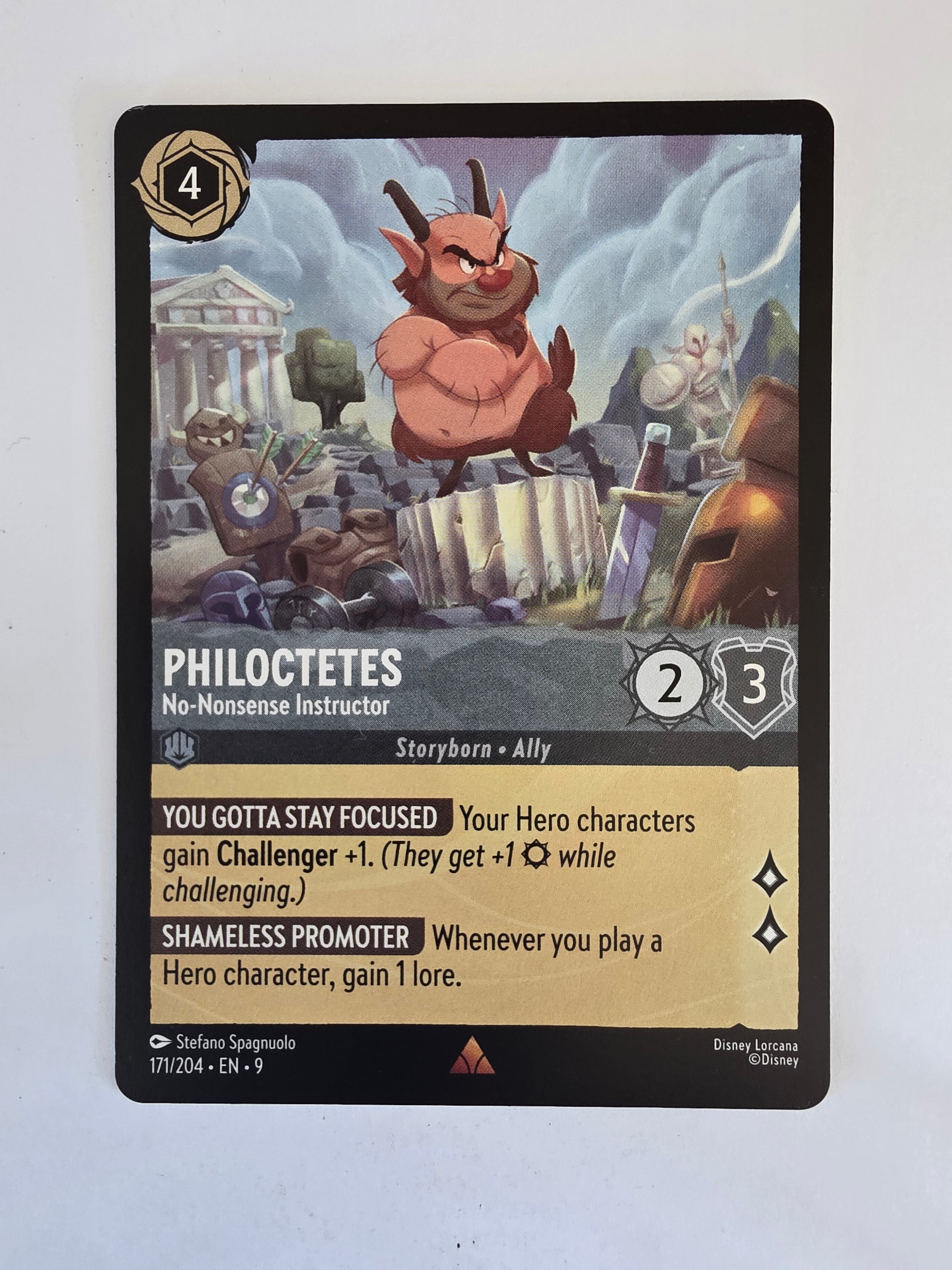 Disney Lorcana | Fabled | 171/204 | Philoctetes - No-Nonsense Instructor | Rare