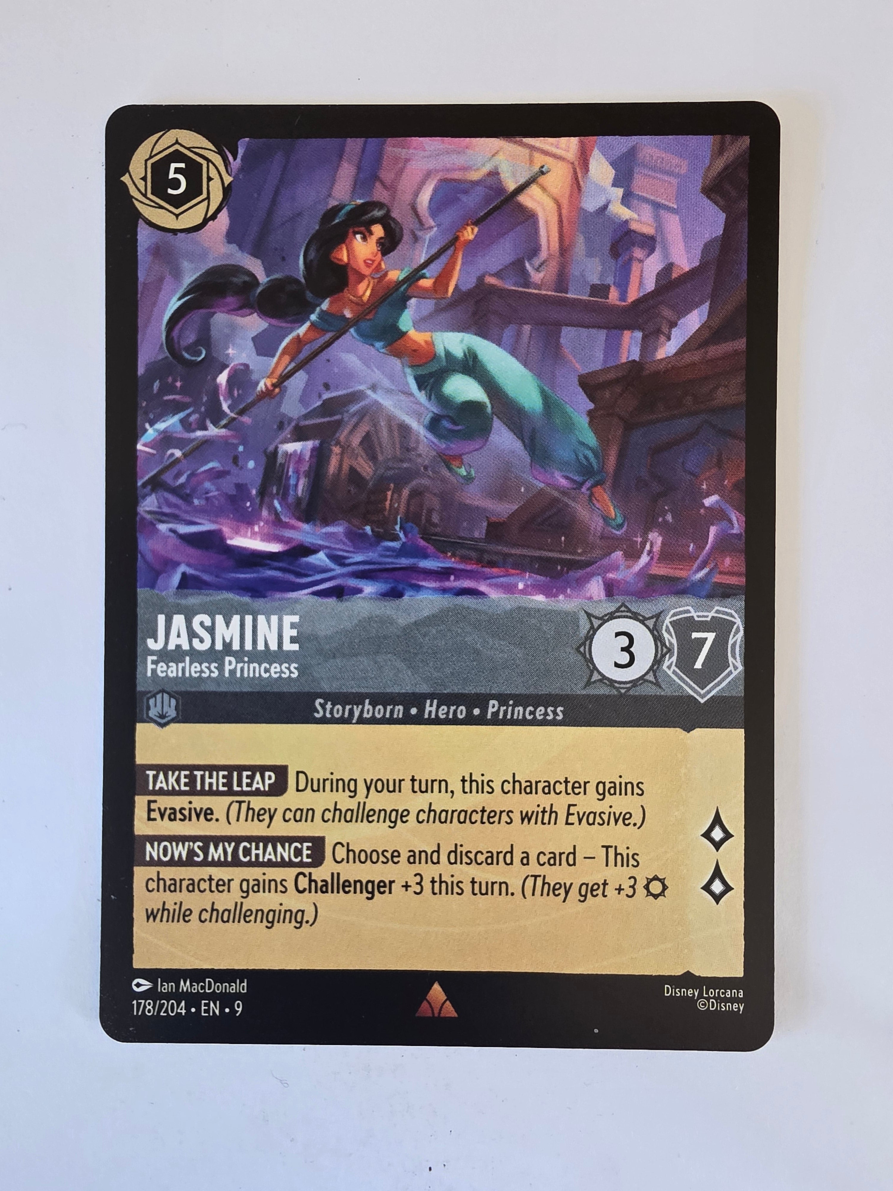 Disney Lorcana | Set 9 Fabled | 178/204 | Jasmine - Fearless Princess | Rare