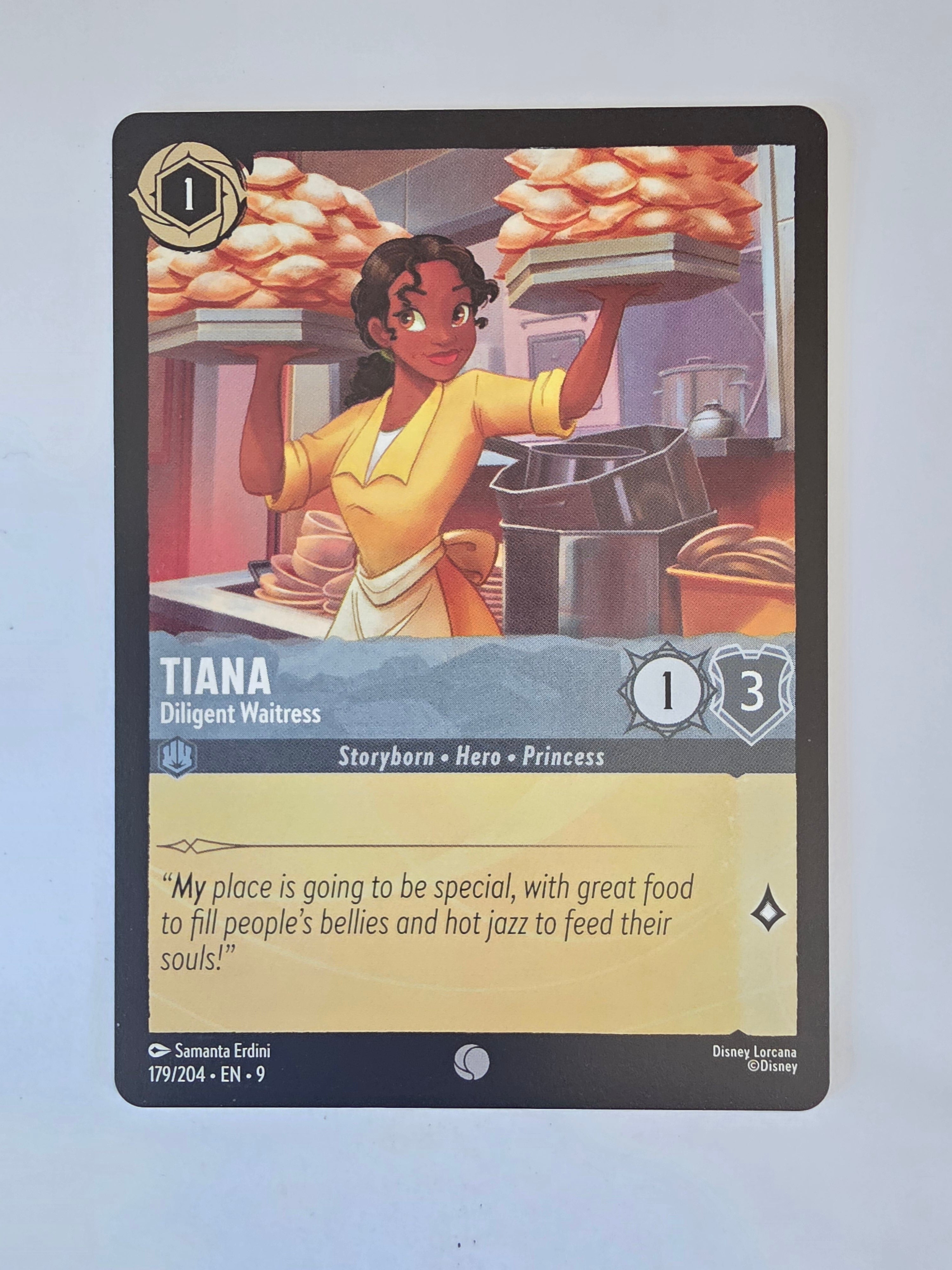 Disney Lorcana | Set 9 Fabled | 179/204 | Tiana - Diligent Waitress | Common
